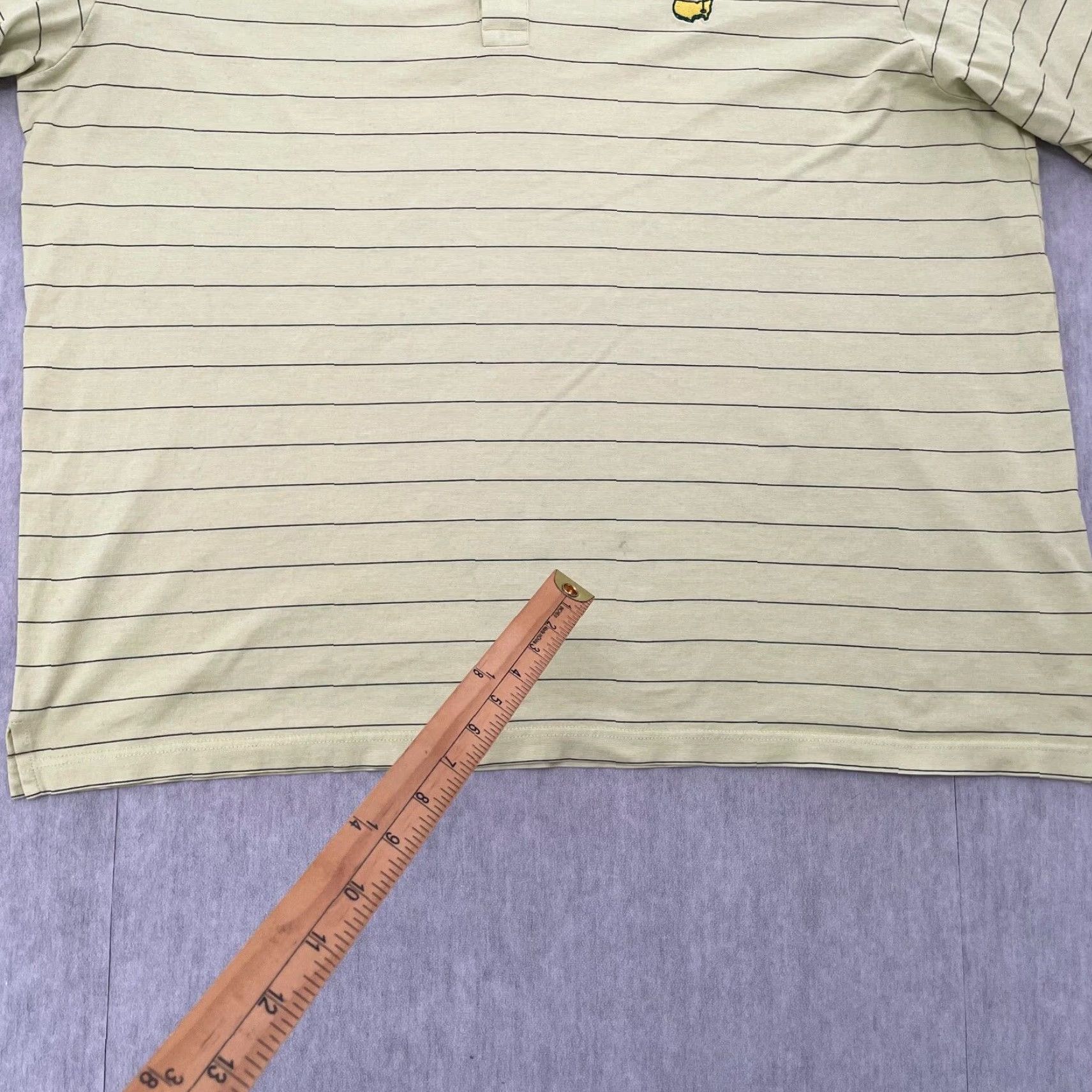Vintage VINTAGE Masters Green Striped Polo Shirt Adult XL Clubhouse Italy Golf Mens Size US XL / EU 56 / 4 - 7 Thumbnail
