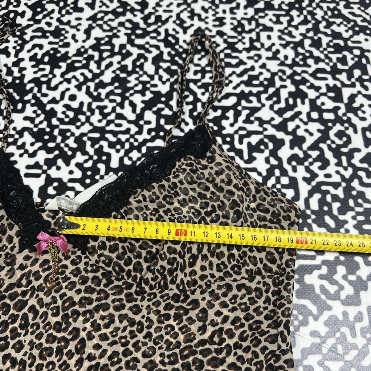 Vintage Vintage Y2K Leopard Mesh Sexy Nightie Mini Dress Retro Style Size S / US 4 / IT 40 - 16 Thumbnail