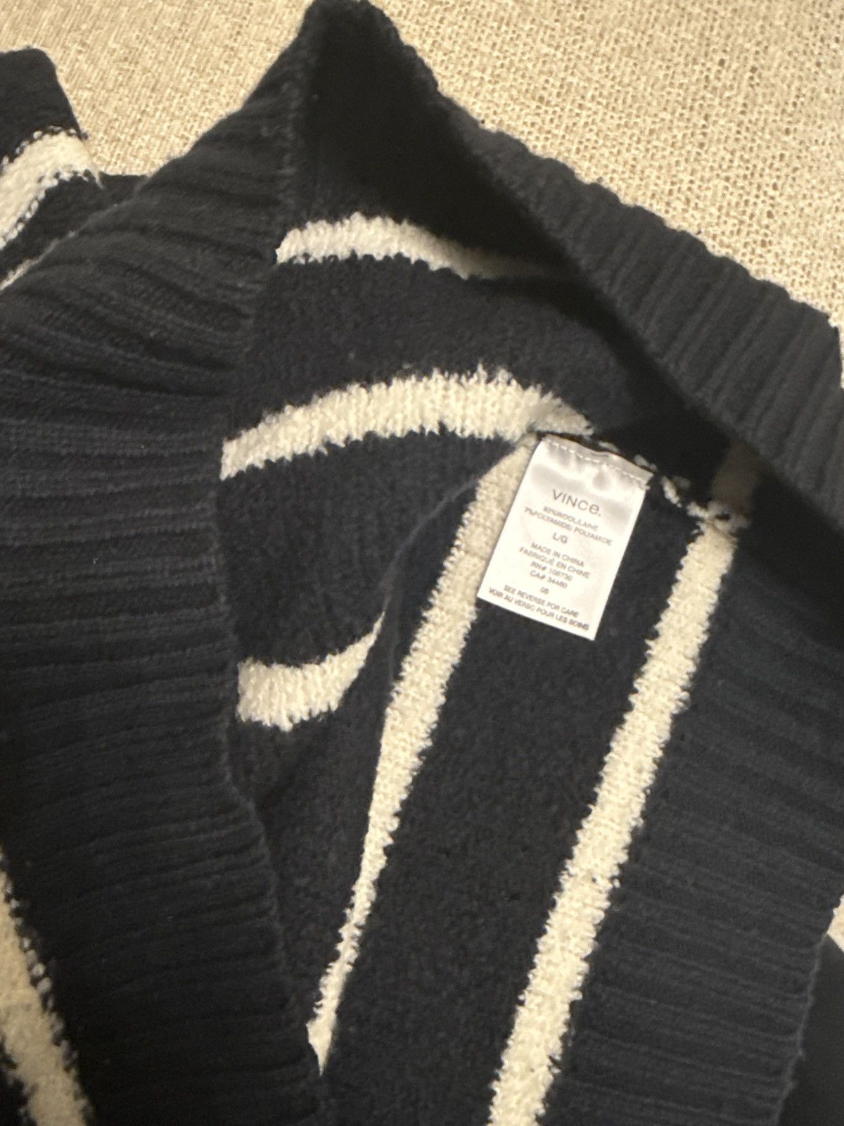 Vince Vince stripe Wool sweater size L Size US L / EU 52-54 / 3 - 4 Thumbnail