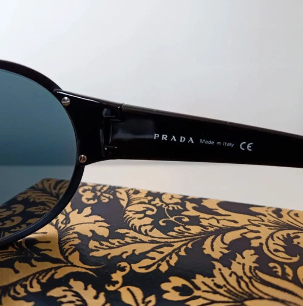 Prada × Vintage PRADA Sunglasses Sport Symbol Wrap Shield Ski Mask Size ONE SIZE - 4 Thumbnail
