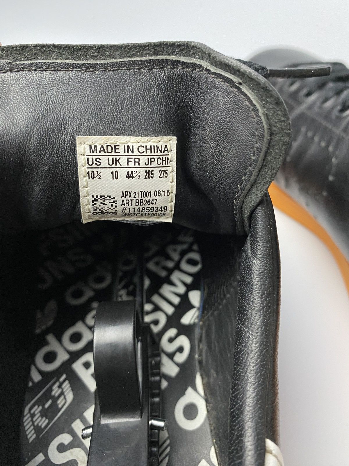 Adidas × Raf Simons Raf Simons x Adidas Black Orange Size US 10.5 / EU 43-44 - 8 Thumbnail