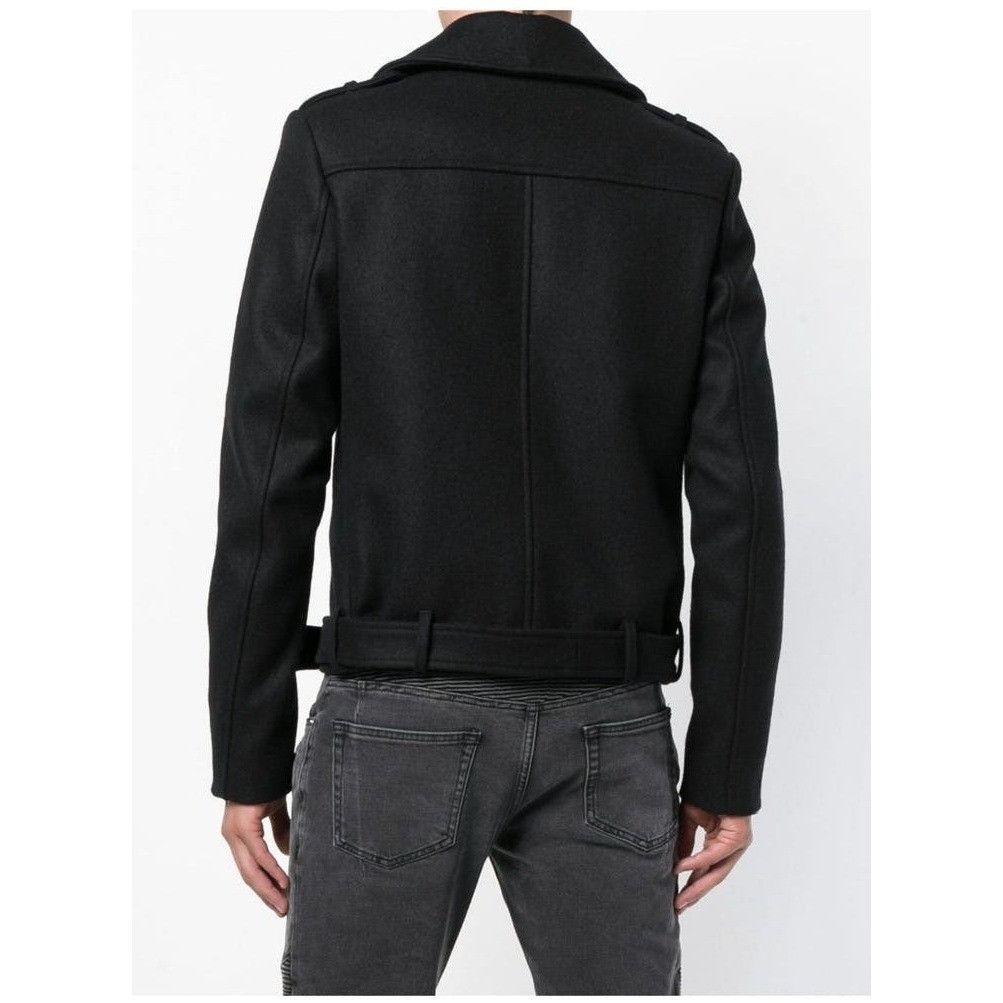 Balmain Balmain Double Breasted Biker Peacoat/Blazer Size 48R - 8 Thumbnail