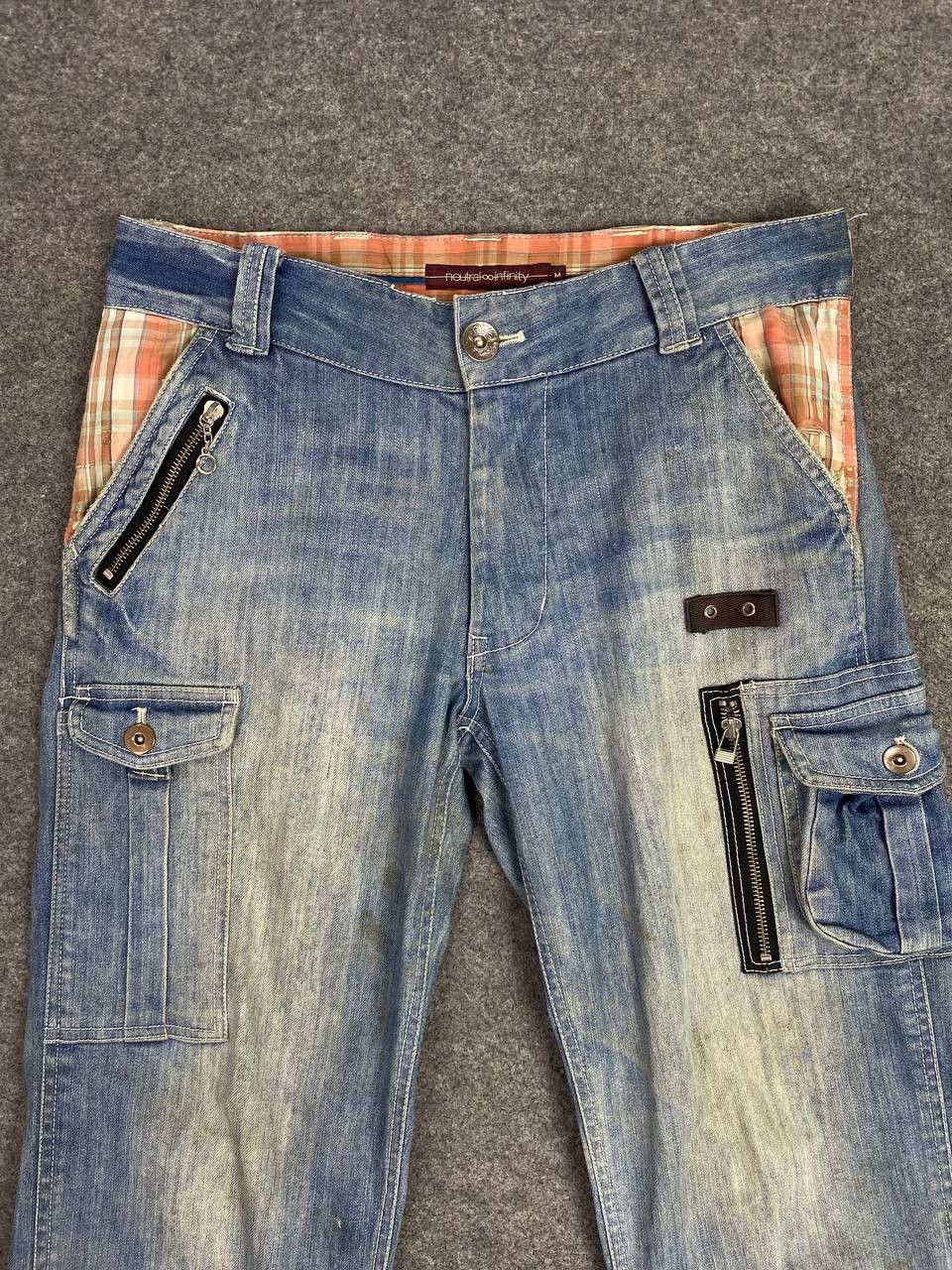 Japanese Brand japanese brand cargo denim flannel trim nice design Size US 34 / EU 50 - 7 Thumbnail
