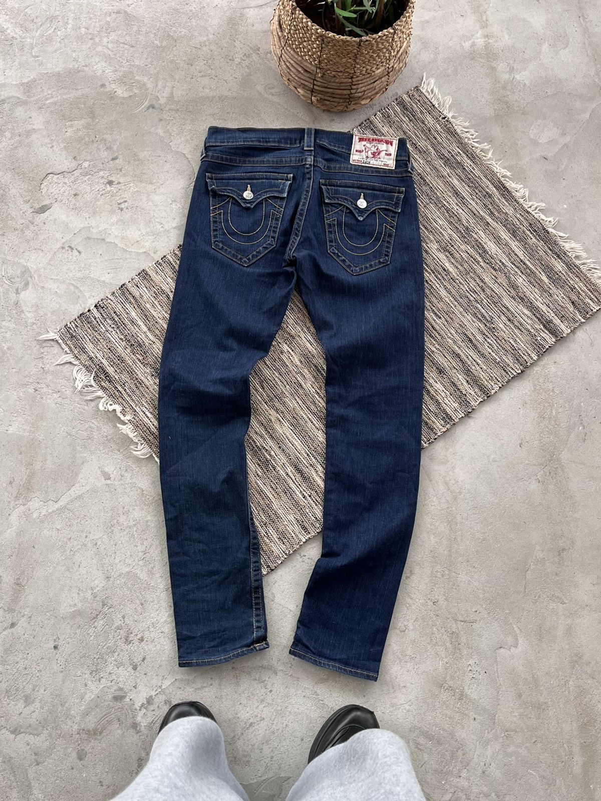 True Religion Vintage True Religion Zach Slim Blue Y2K Denim Jeans Rap sk8 Size US 30 / EU 46 - 1 Thumbnail