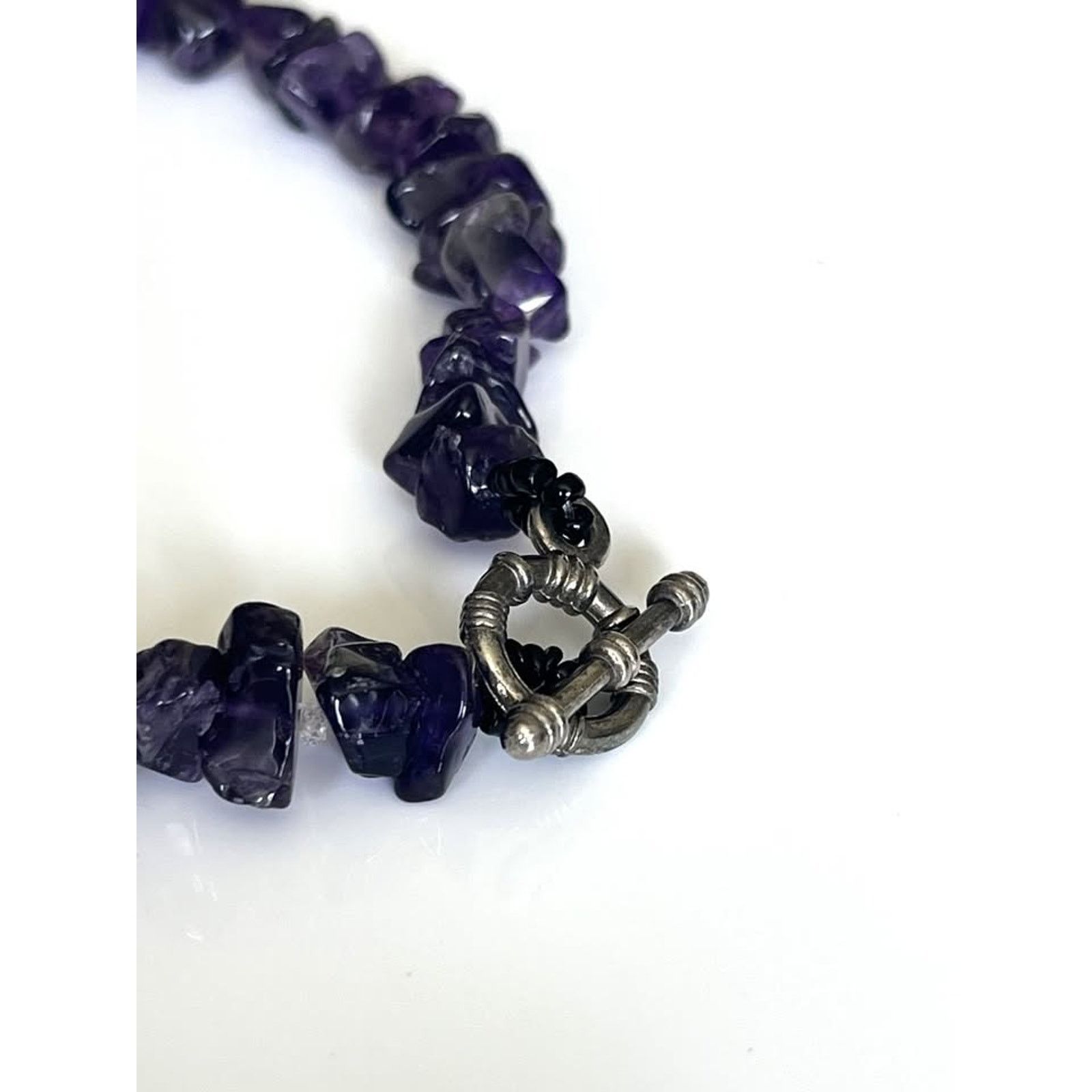 Other Amethyst Necklace with Purple Glass Pendant and Toggle Clasp Size ONE SIZE - 5 Thumbnail