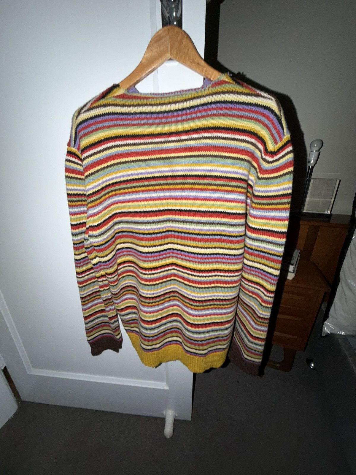 Marni Marni Multicolour Striped Distressed Knit Sweater Size US M / EU 48-50 / 2 - 4 Thumbnail