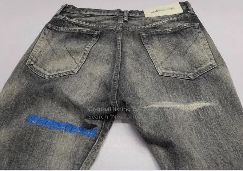 Neighborhood Neighborhood size M Fashionable Versatile Washed Denim Lon Size US 27 - 8 Thumbnail