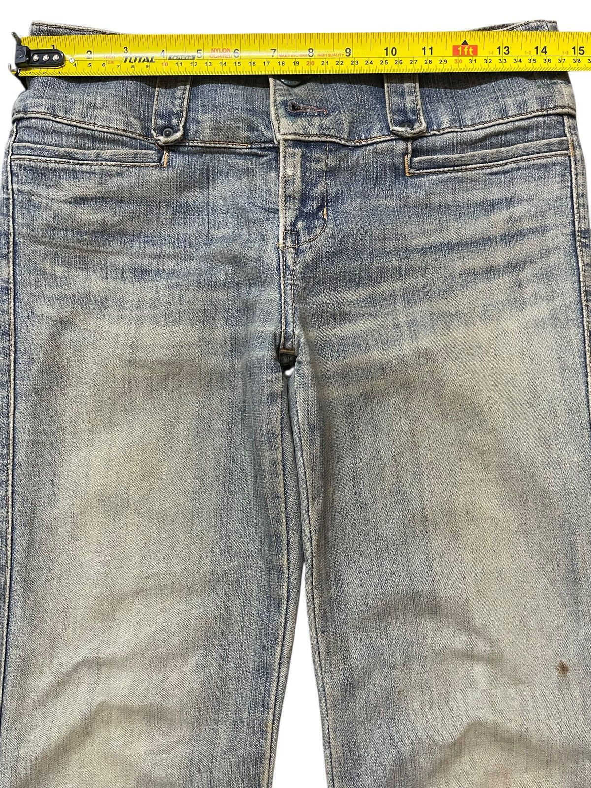 If Six Was Nine Vintage Japanese Brand Blue Faded Wash Style Flared Jeans Size US 28 / EU 44 - 11 Thumbnail