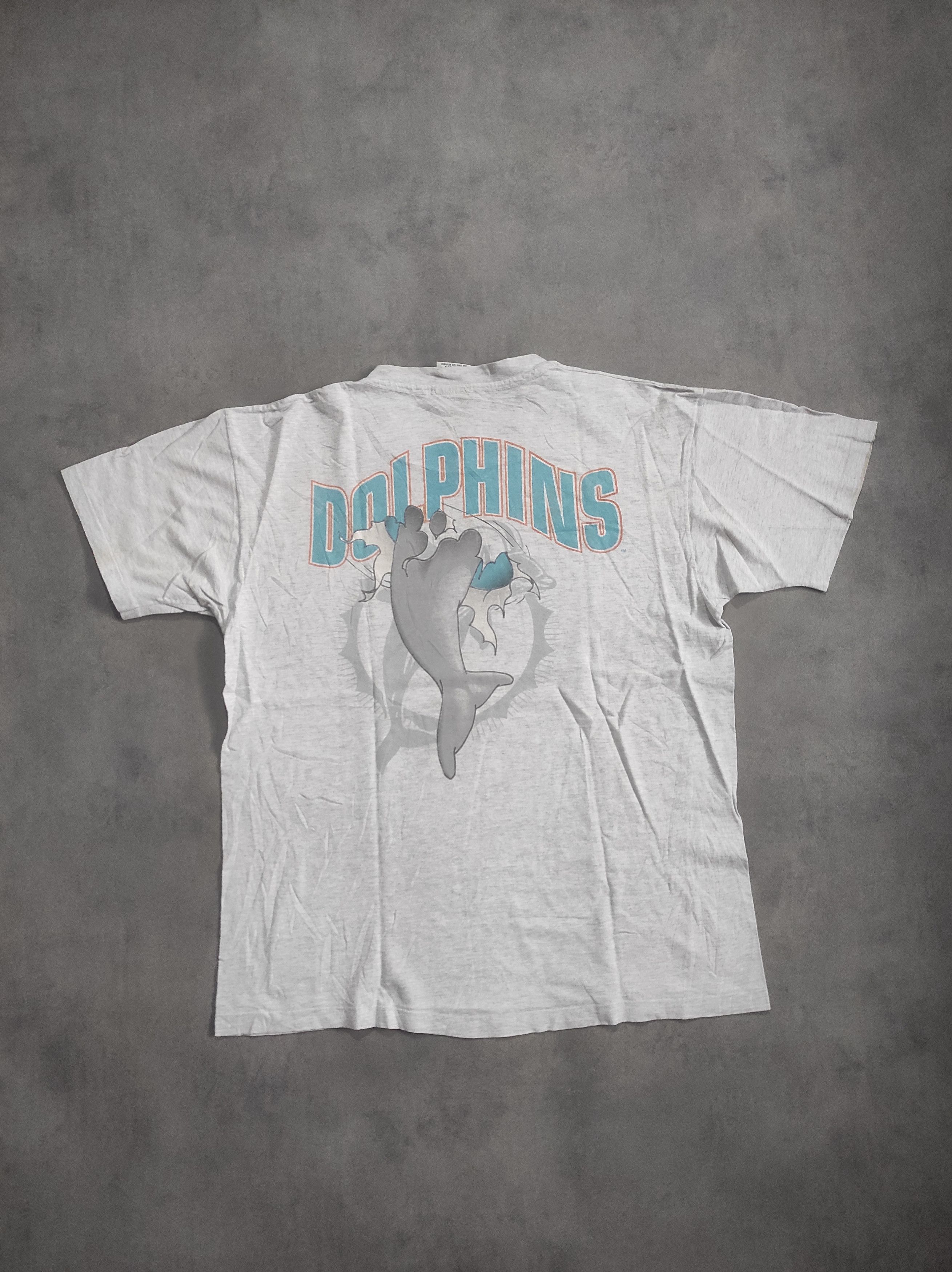 Nutmeg vintage Miami Dolphins NFL tshirt - Break Through Size US XL / EU 56 / 4 - 2 Thumbnail