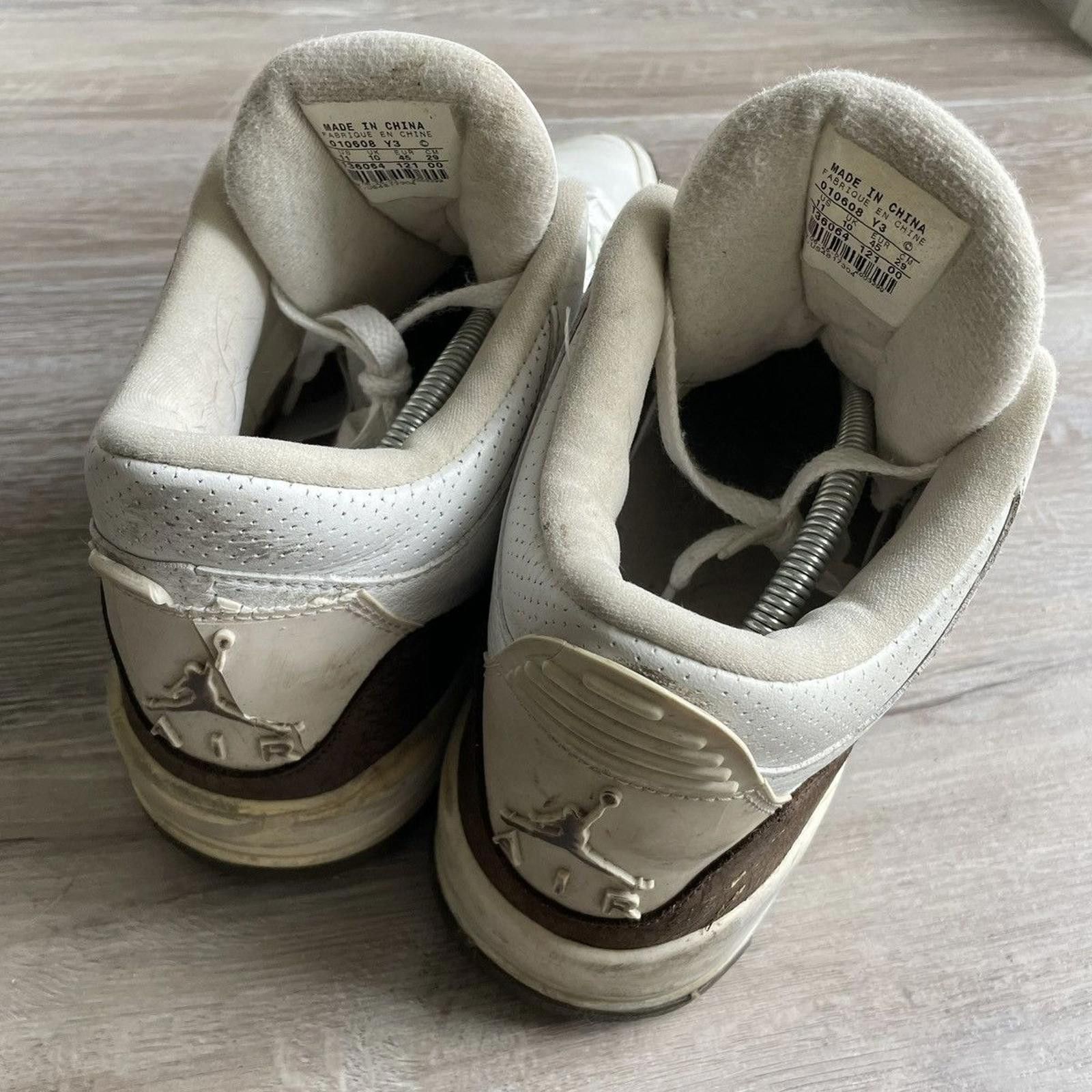Jordan Brand NIKE • JORDAN 3 OG "2001 White/Dark Mocha" (11M) Size US 11 / EU 44 - 5 Thumbnail