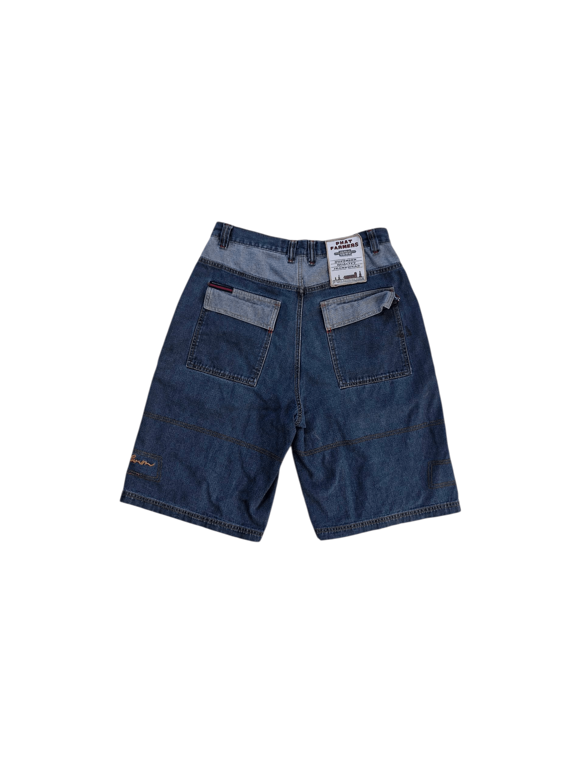 Phat Farm Phat Farm Jean Shorts 32 Hip Hop Baggy Denim 90s Y2K. Size US 32 / EU 48 - 4 Thumbnail