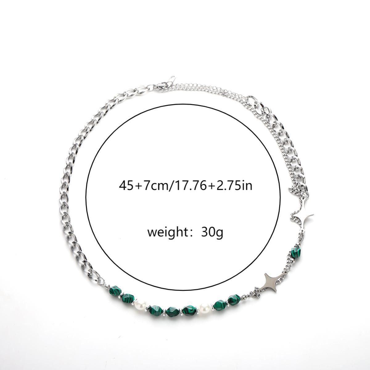 Jewelry Simple Style Geometric Titanium Necklace Size ONE SIZE - 4 Thumbnail