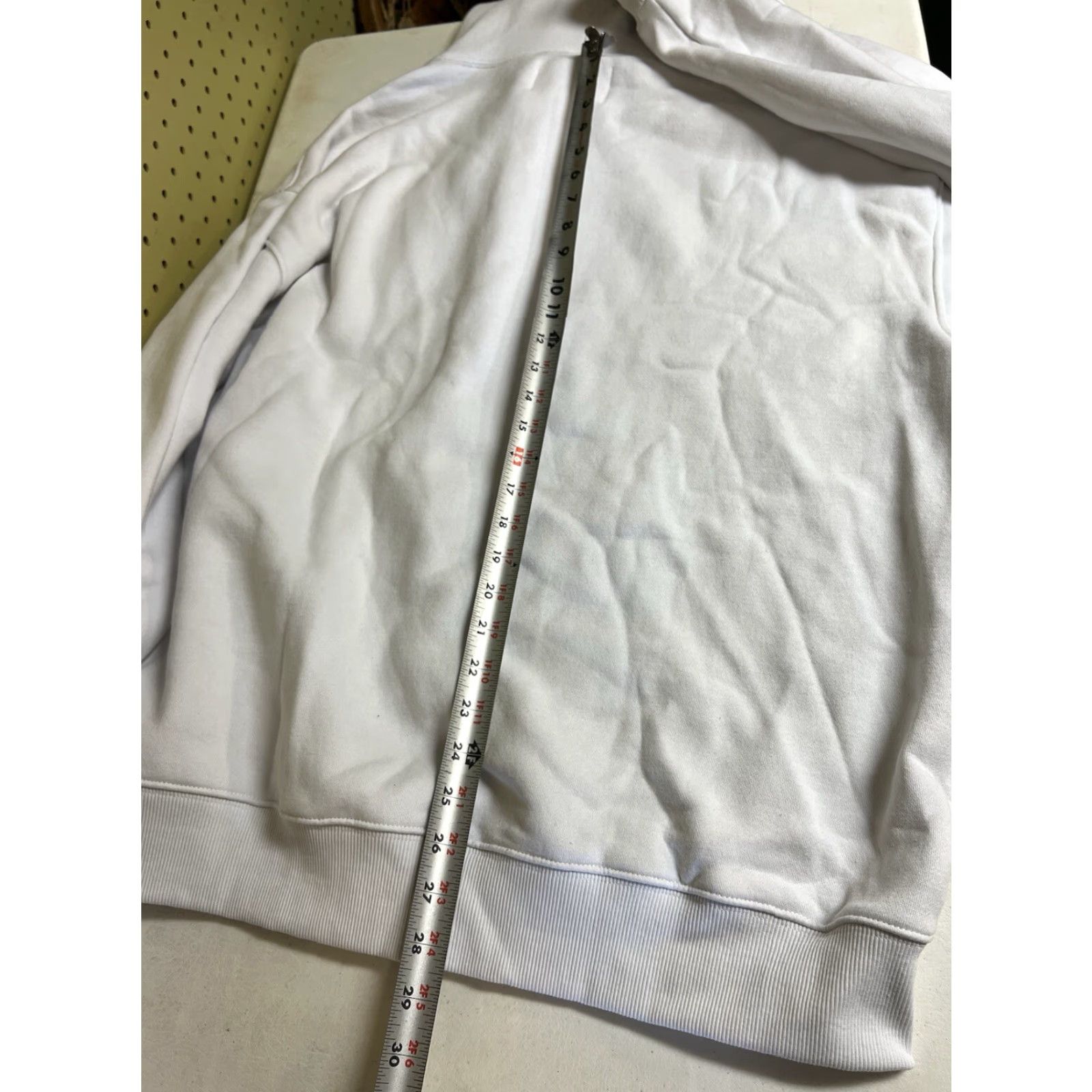 Vintage Lady Gaga Hoodie Sweatshirt fleece Oversized White Cotton Blend Crew Neck Logo Women M Pullover Activewear Size M / US 6-8 / IT 42-44 - 8 Thumbnail
