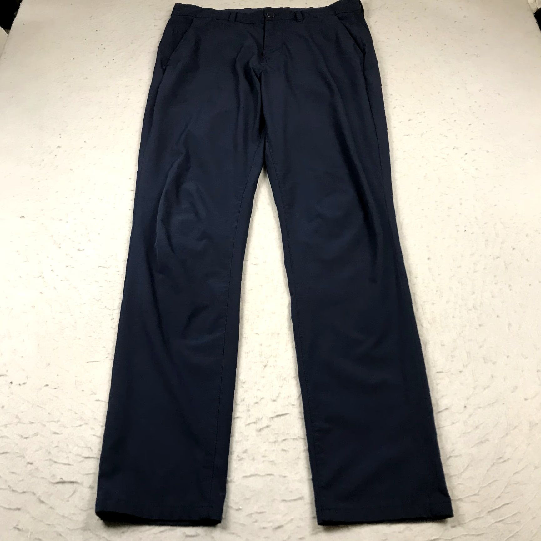 Mizzen+Main Mizzen+Main Pants Mens 34x34 Blue Helmsman Slim Chino Golf Performance Size US 34 / EU 50 - 2 Thumbnail