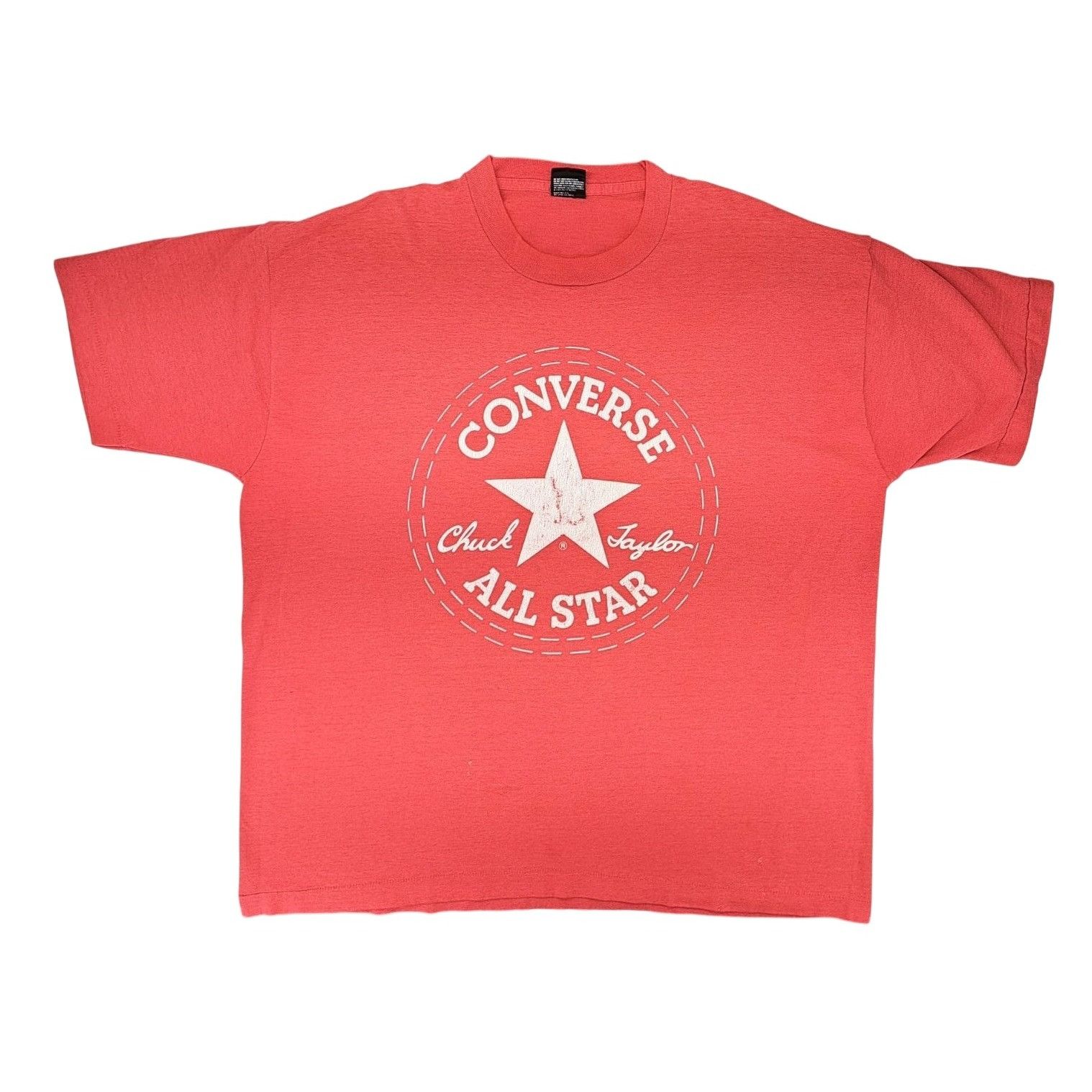 Converse Vintage Converse All Star Chuck Taylor Red Graphic T-Shirt Size US XXL / EU 58 / 5 - 1 Thumbnail