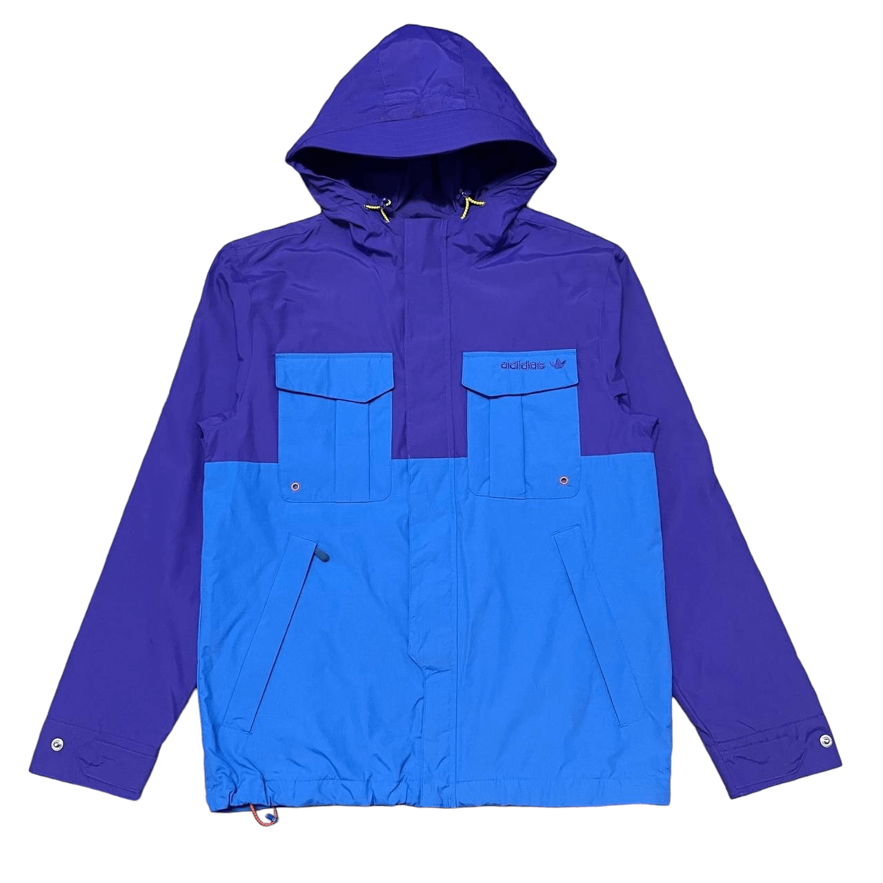 Adidas Nylon Multi Pocket Hooded Zipper Jacket