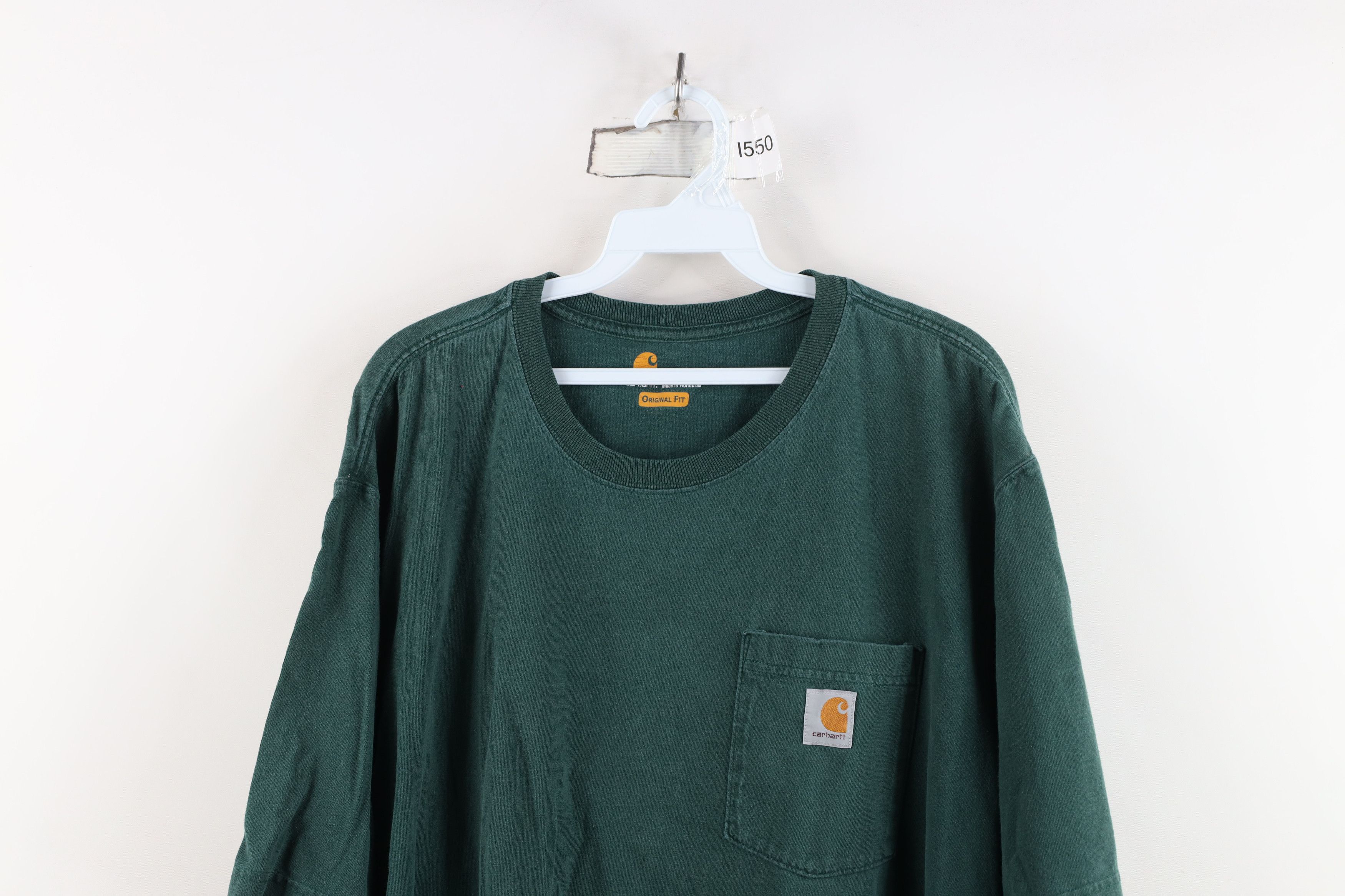 Carhartt Vintage Carhartt Spell Baggy Fit Pocket T-Shirt Green Cotton Size US XL / EU 56 / 4 - 2 Thumbnail