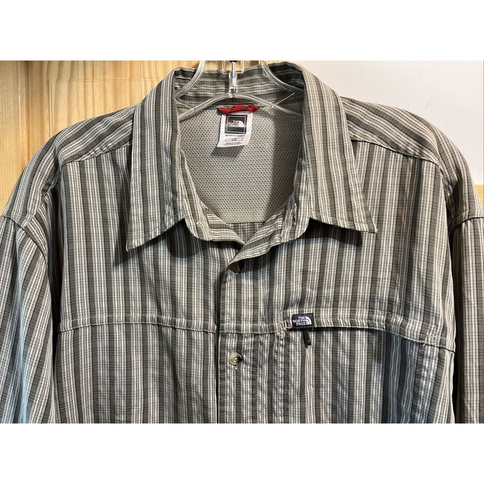 The North Face The North Face Men’s Shirt Large Gray Striped Button Down LS Size US L / EU 52-54 / 3 - 4 Thumbnail