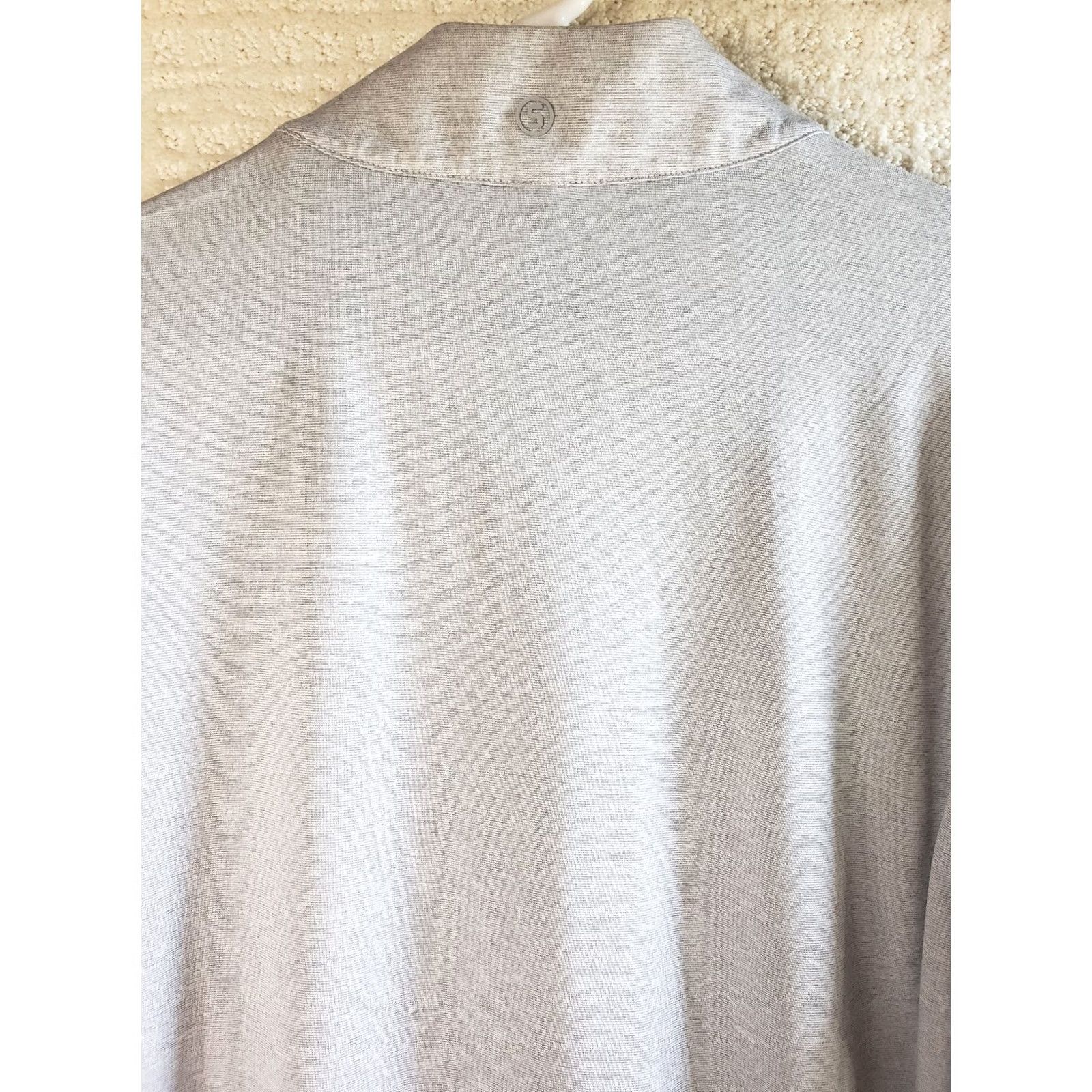 Vintage STITCH Golf 1/4 Zip Pullover Activewear Sweater Grey Men's Large Spring Island Golf Sports Size US L / EU 52-54 / 3 - 7 Thumbnail