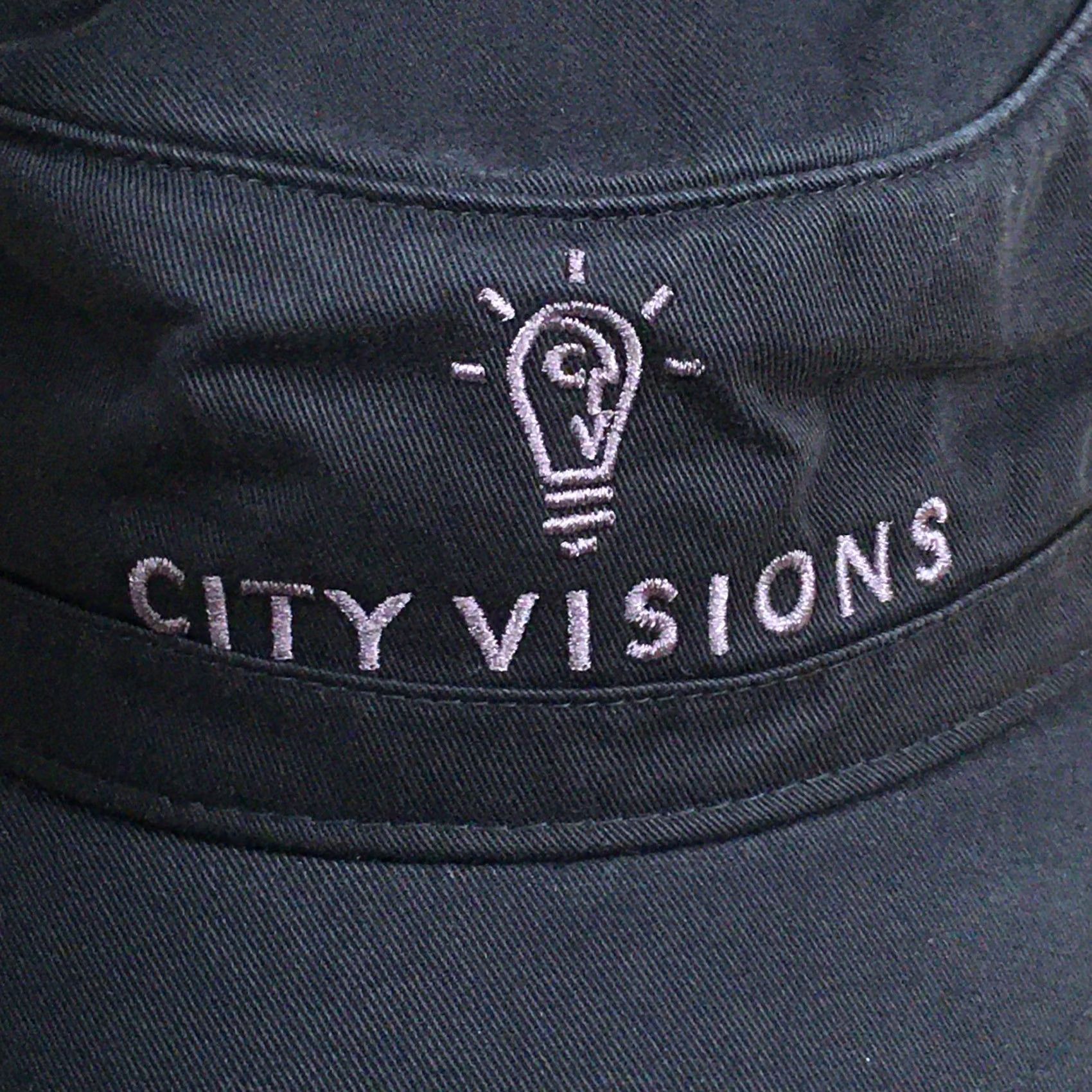 Vintage Econscious Army Cap Unisex Black One Size Embroidered Curved Brim City Visions Men Size ONE SIZE - 3 Thumbnail