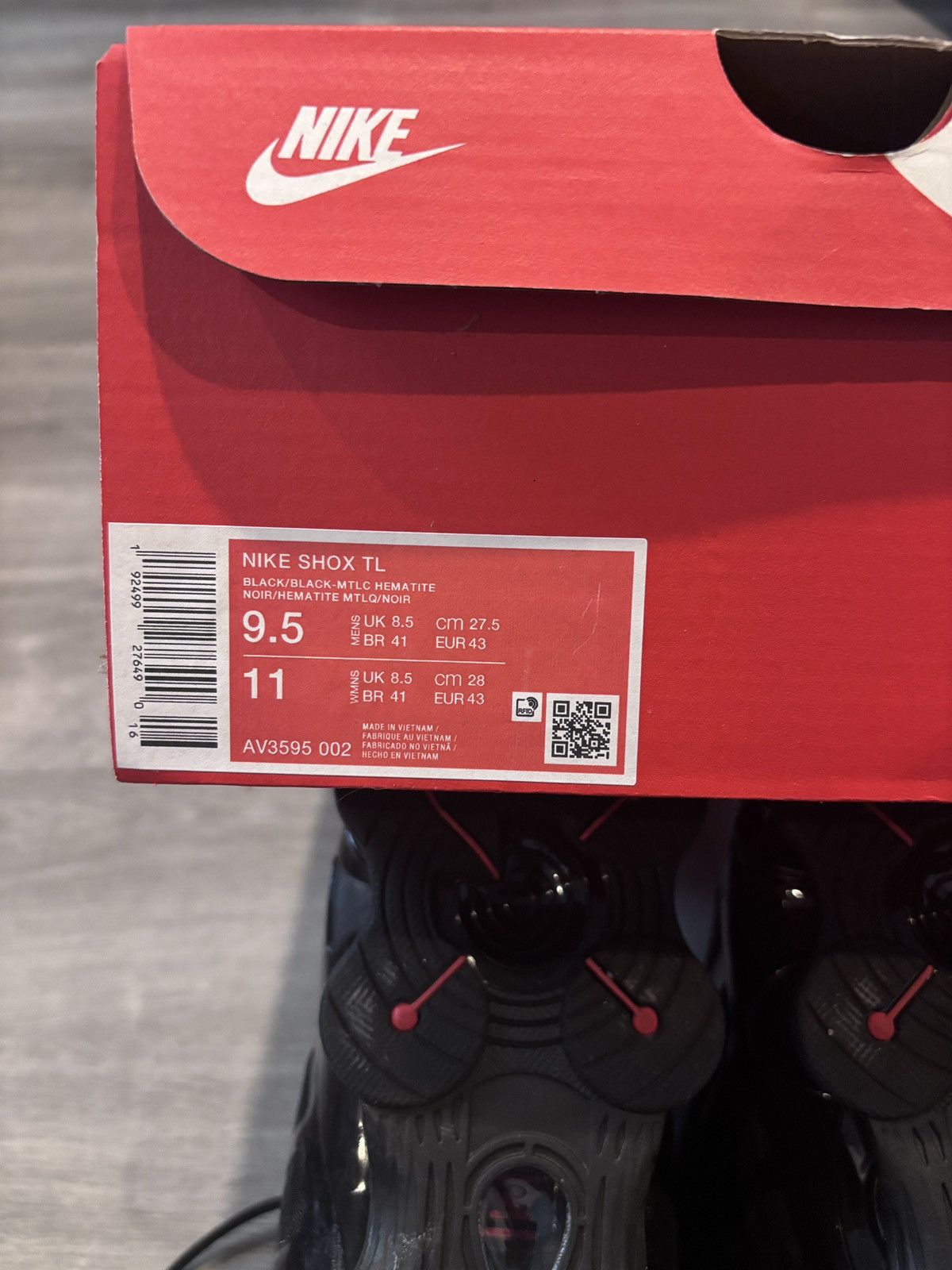 Nike Nike Shox TL Black Size US 9.5 / EU 42-43 - 6 Thumbnail