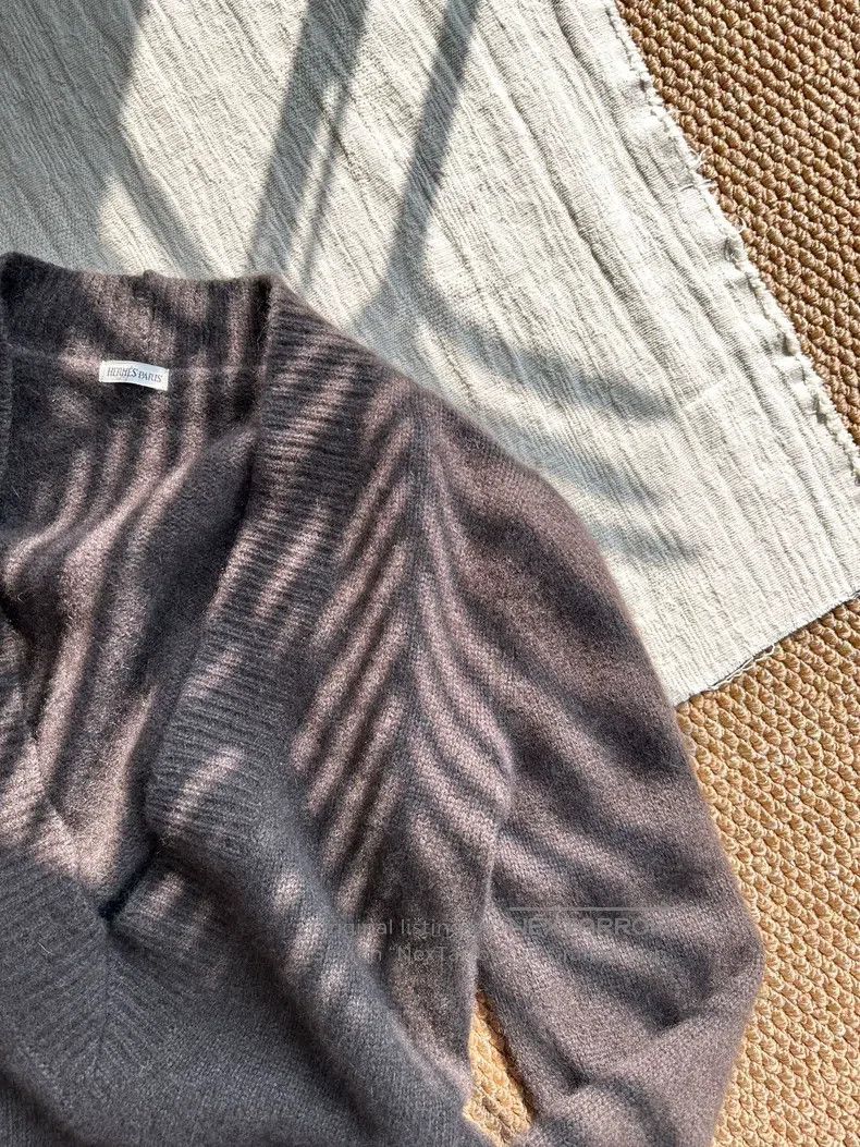 Hermes Hermes Margiela Era Deep V Cashmere Alpaca Blended Knit To Size S / US 4 / IT 40 - 5 Thumbnail
