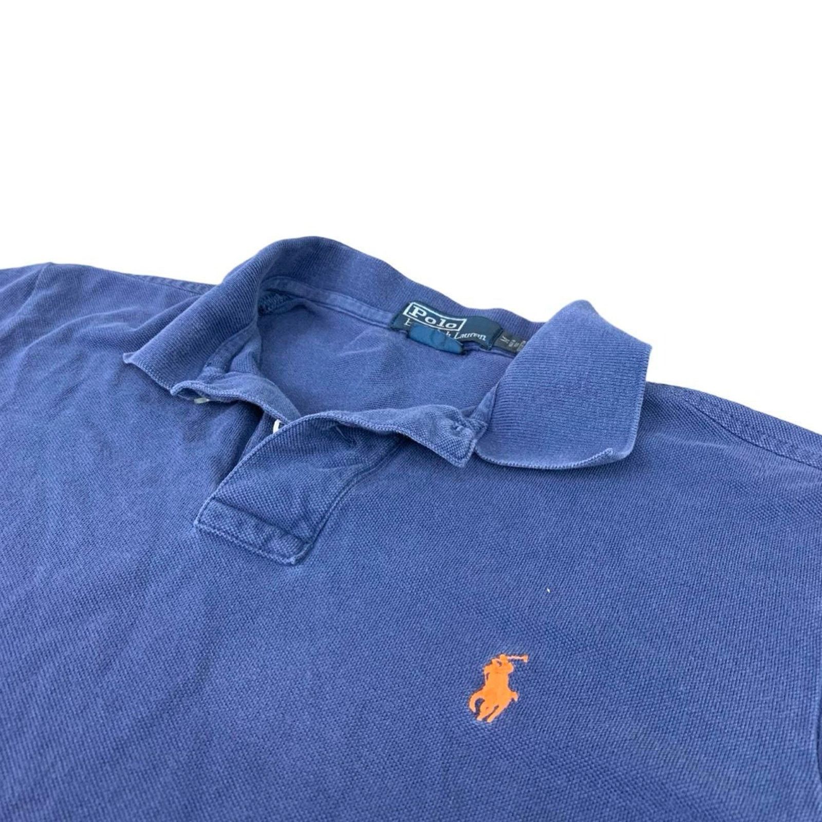 Polo Ralph Lauren × Vintage Vintage Polo Ralph Lauren Blue 90s Polo Shirt Size US M / EU 48-50 / 2 - 2 Thumbnail