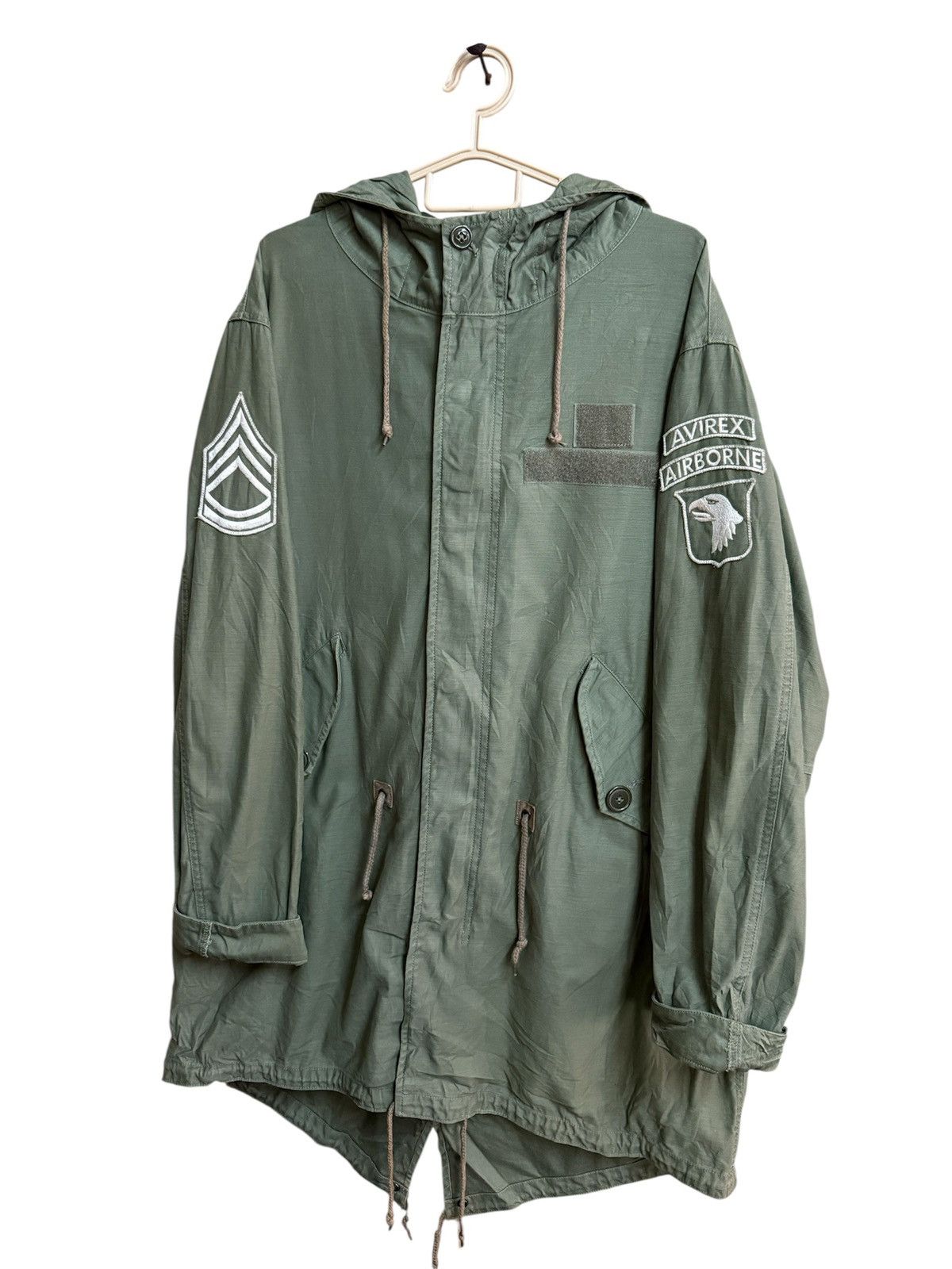 Avirex Avirex Long Jacket ARMY USA Vintage Size US XL / EU 56 / 4 - 3 Thumbnail