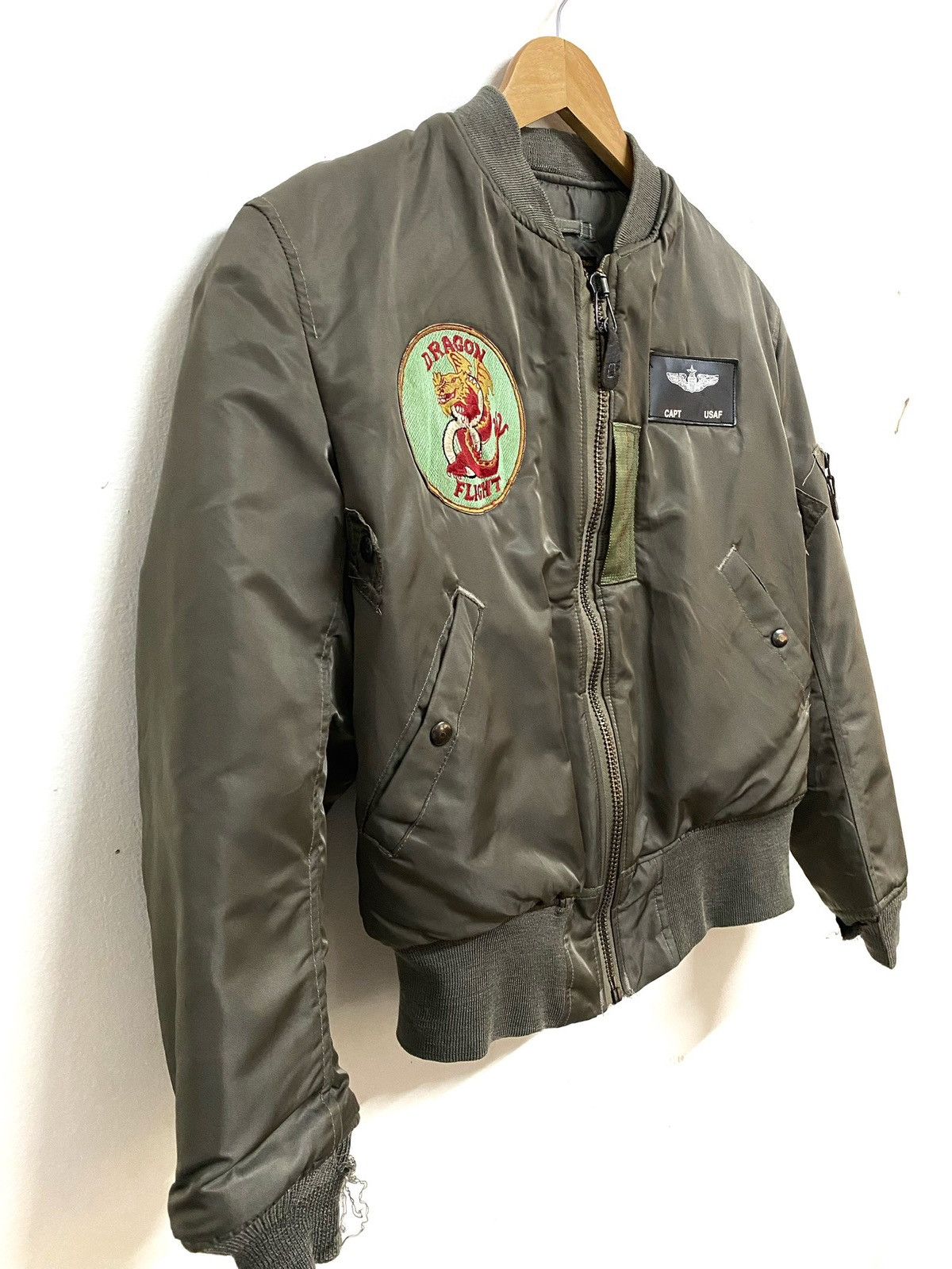 Avirex Ma 1 - Vtg Avirex MA-1 Dragon Flight Bomber Jacket USAF Size US S / EU 44-46 / 1 - 5 Thumbnail