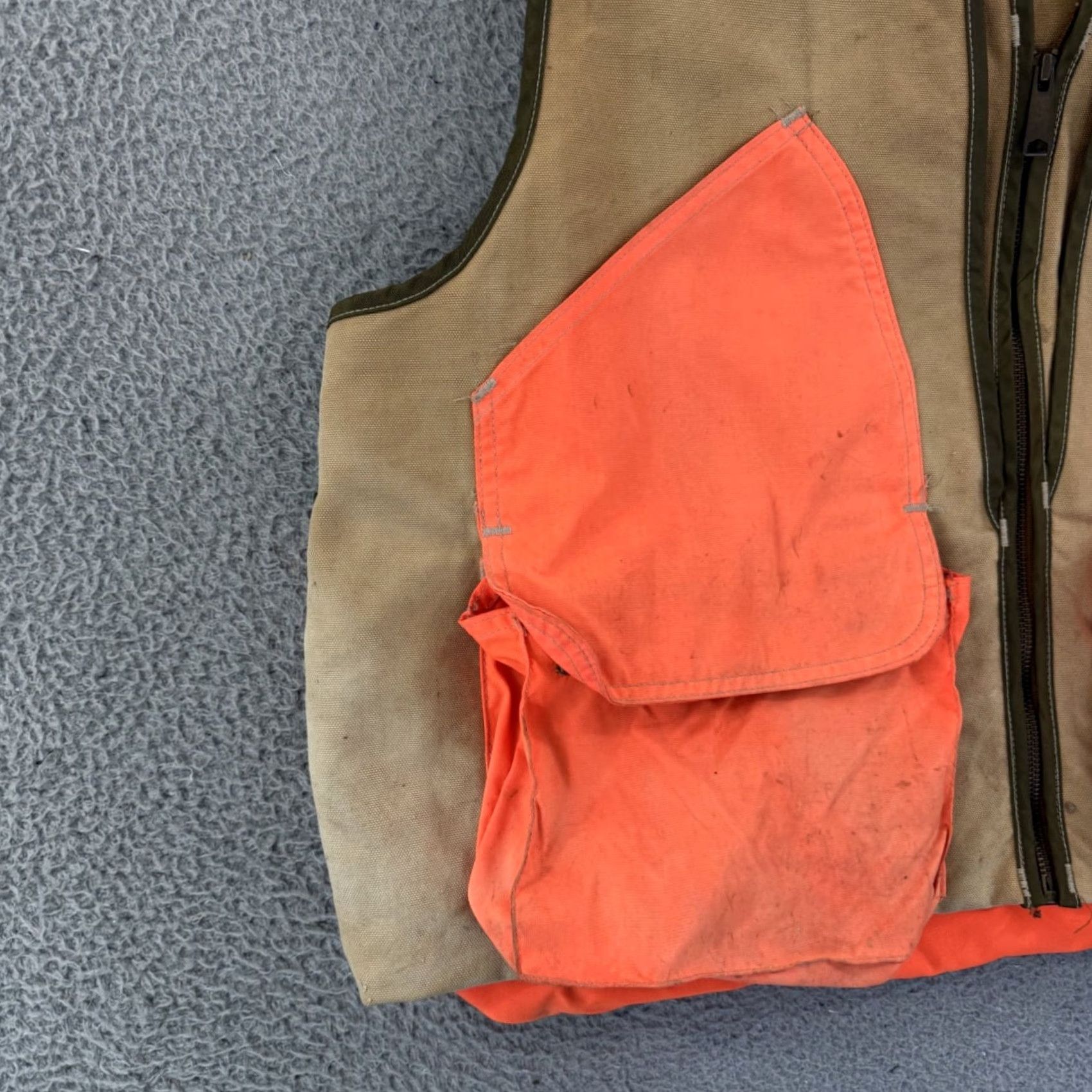 Carhartt VINTAGE Carhartt Vest Mens 2XL Duck Hunting Canvas Orange 90s Full Zip Outdoor Jacket/Coat? Size US XXL / EU 58 / 5 - 4 Thumbnail