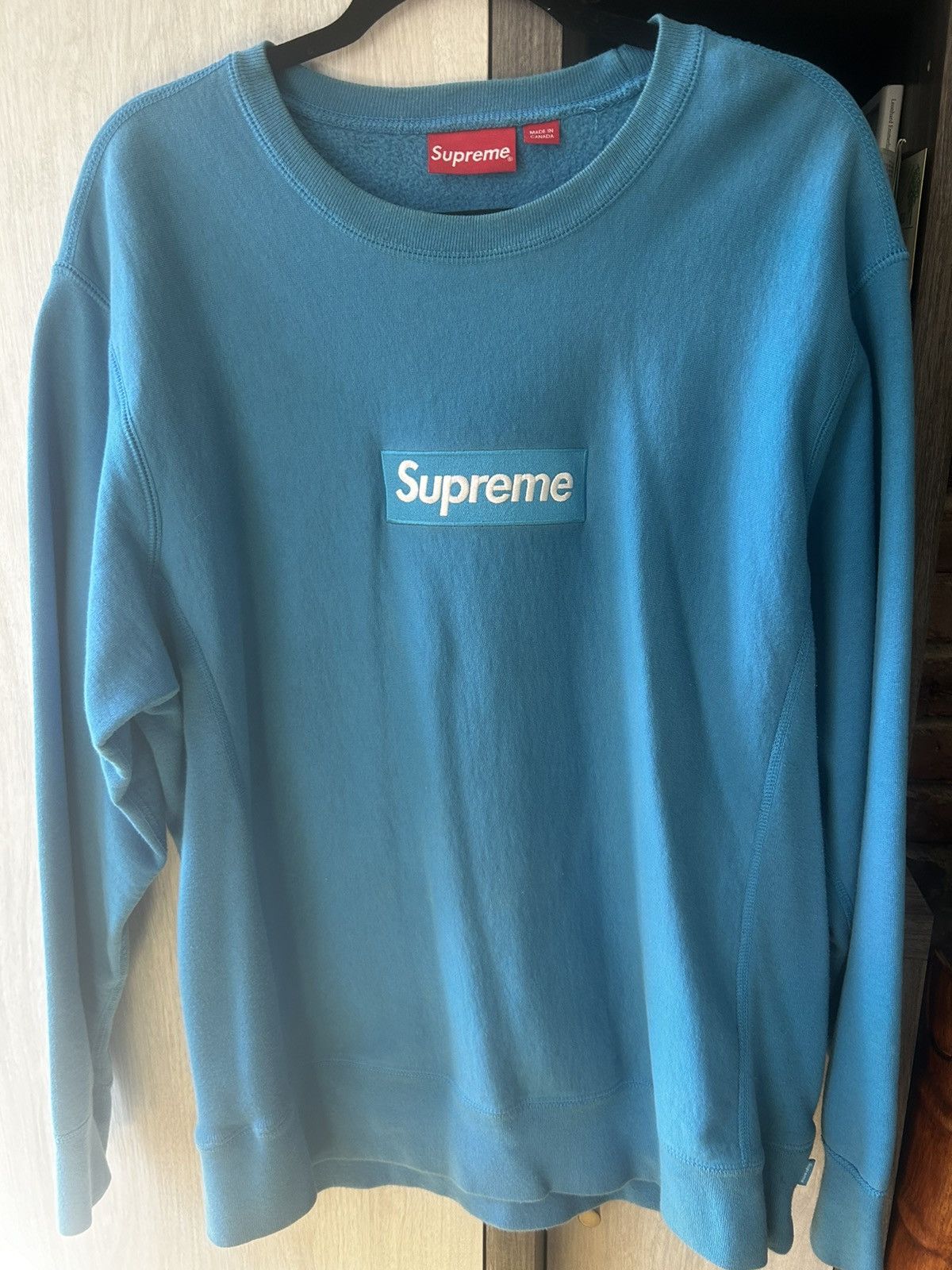 2018 Blue Supreme Box Logo