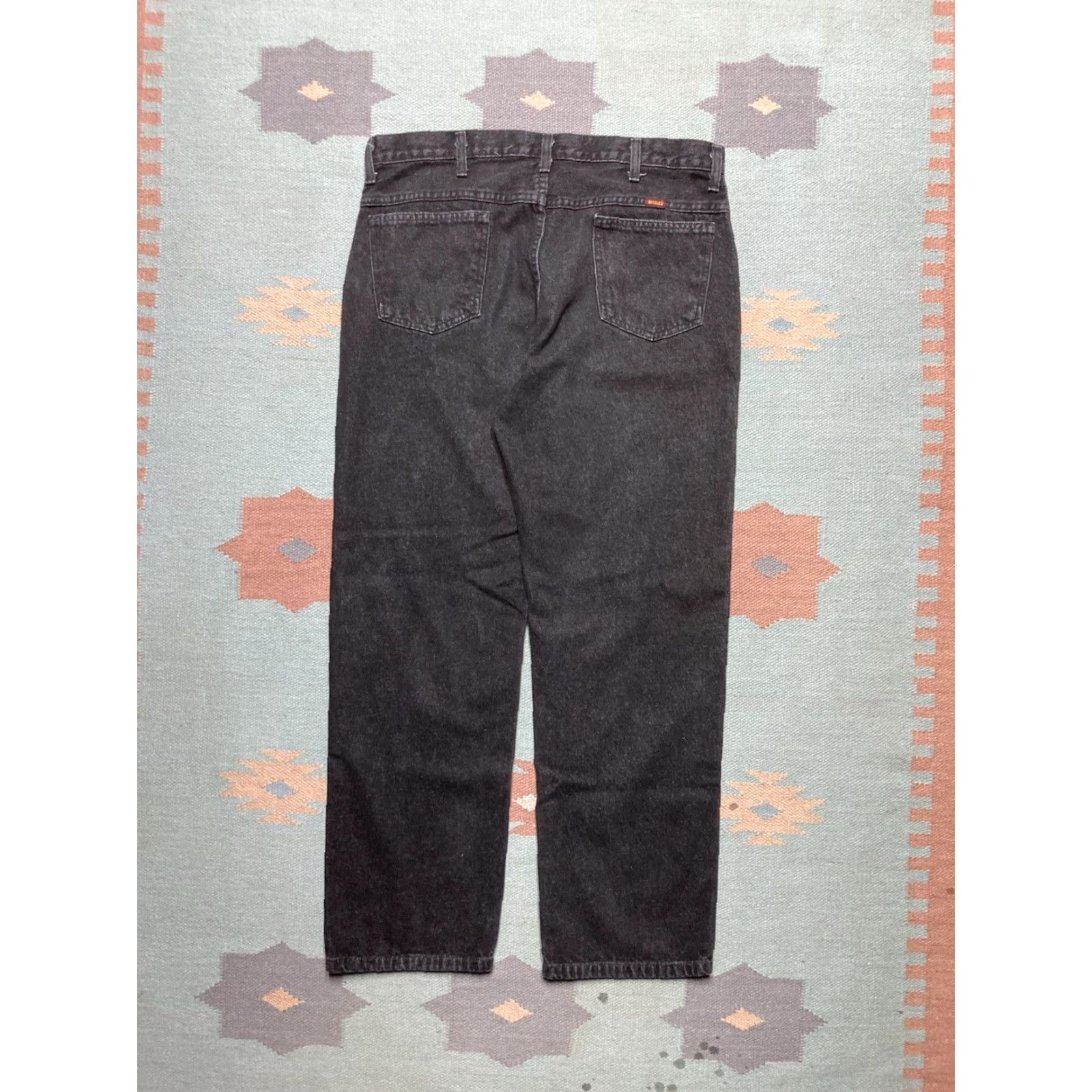 Wrangler VINTAGE Wrangler Jeans Mens Jeans Black Denim Straight Leg Grunge 34x29 Wrangler 34x29 Wrangler? Size US 34 / EU 50 - 5 Thumbnail