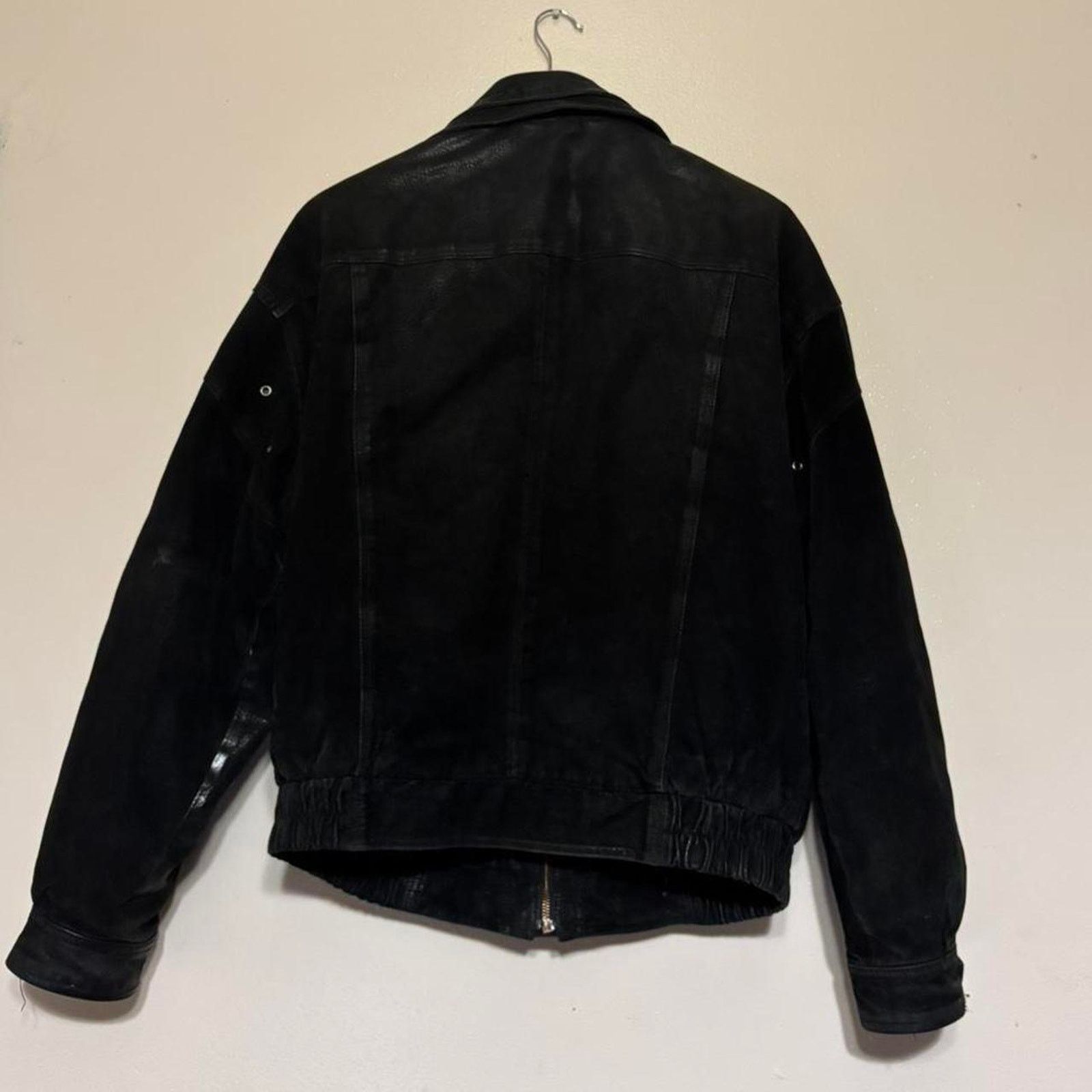 Wilsons Leather Vintage Wilson’s Adventure Bound Black Suede Biker Jacket Size US L / EU 52-54 / 3 - 3 Thumbnail