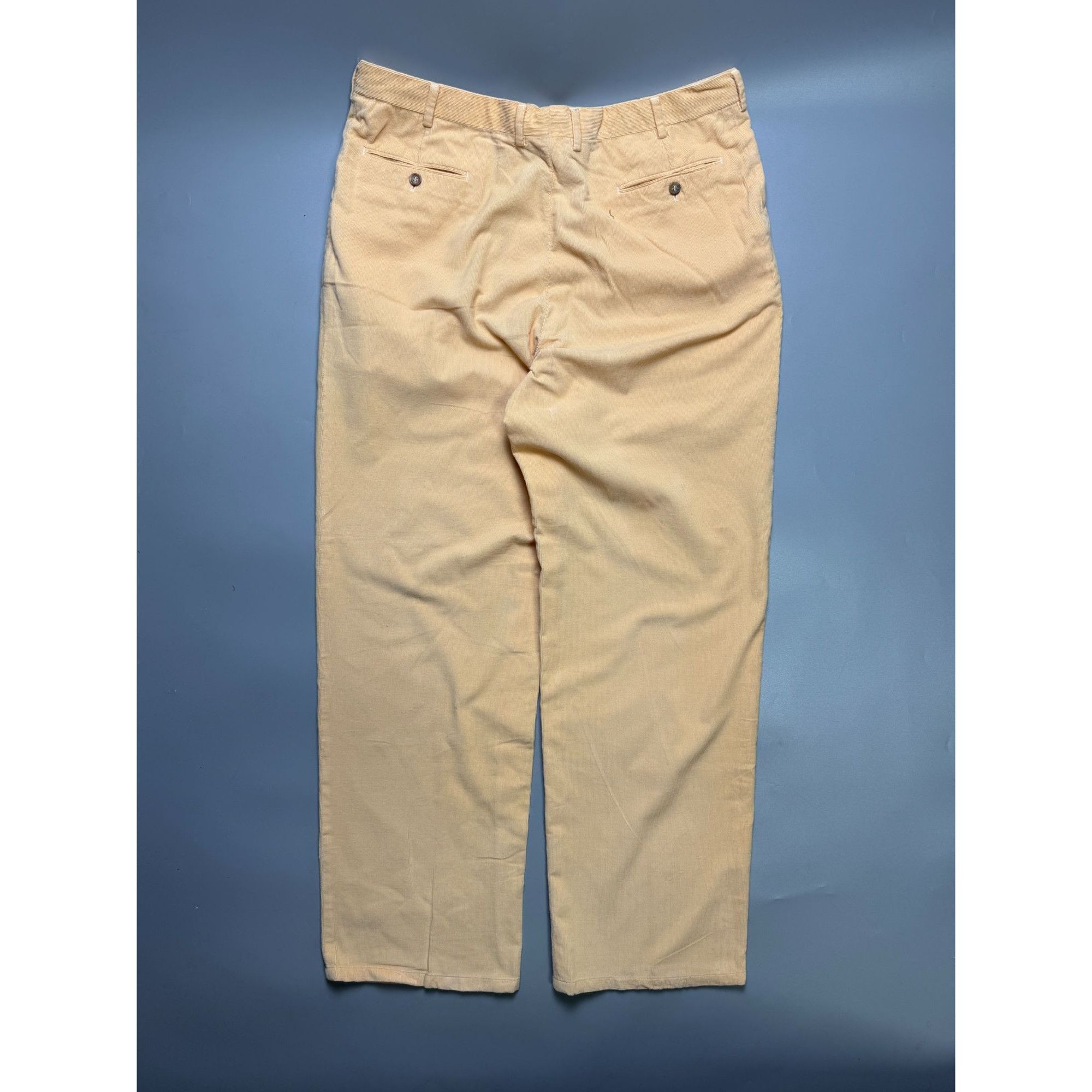 Brioni Brioni Cervinia Corduroy Yellow Formal Trousers (Y1142) Size US 38 / EU 54 - 9 Thumbnail