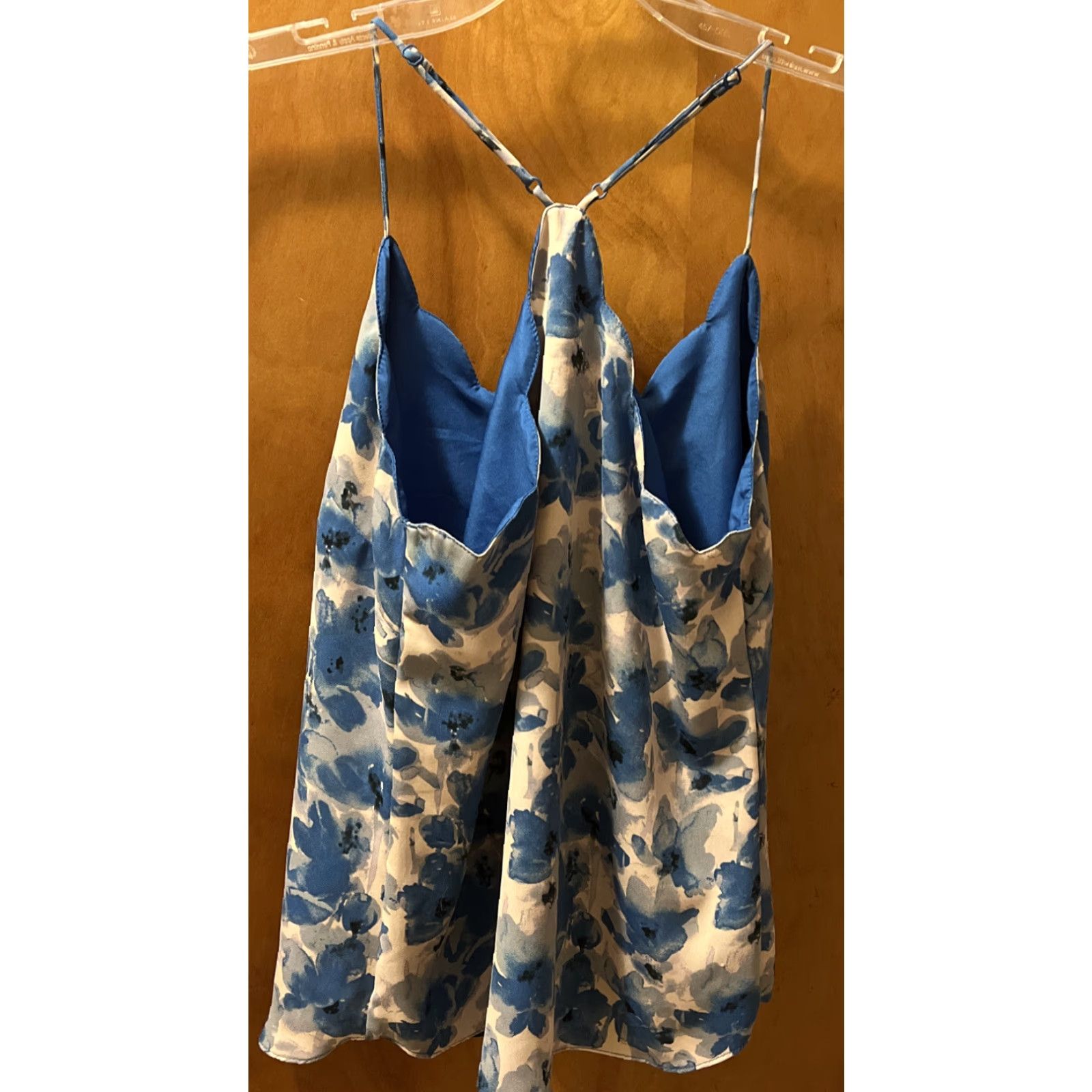 J.Crew J. Crew Womens Size 4 Blue Abstract Floral Dressy Tank Top Size S / US 4 / IT 40 - 6 Thumbnail