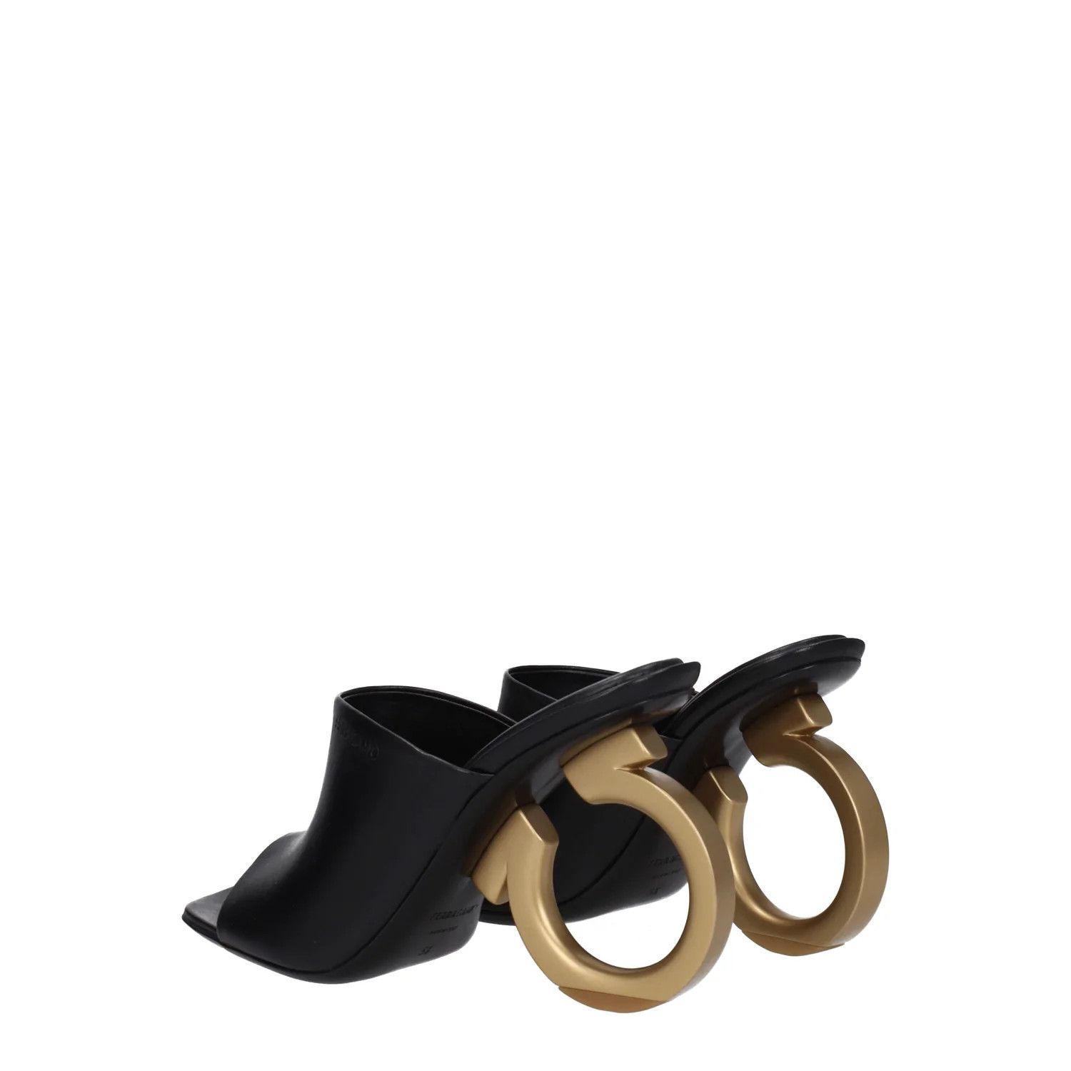 Salvatore Ferragamo ob1o1e1224 Leather Sandals in Black Size US 6.5 / IT 36.5 - 4 Thumbnail
