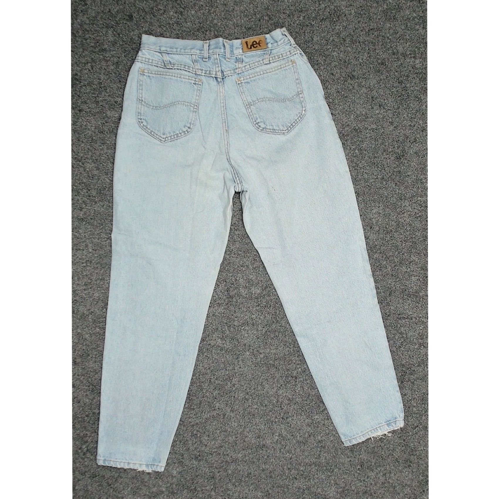 Lee VINTAGE Lee 80s High Waist Mom Jeans Tapered Light Wash USA Sz 10 W30 L28 Womens Jeans Size 32" / US 10 / IT 46 - 4 Thumbnail