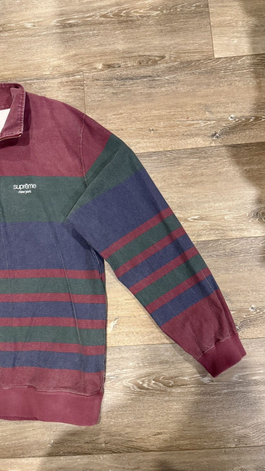 Supreme Supreme Printed Stripe half Zip up Size US XL / EU 56 / 4 - 2 Thumbnail