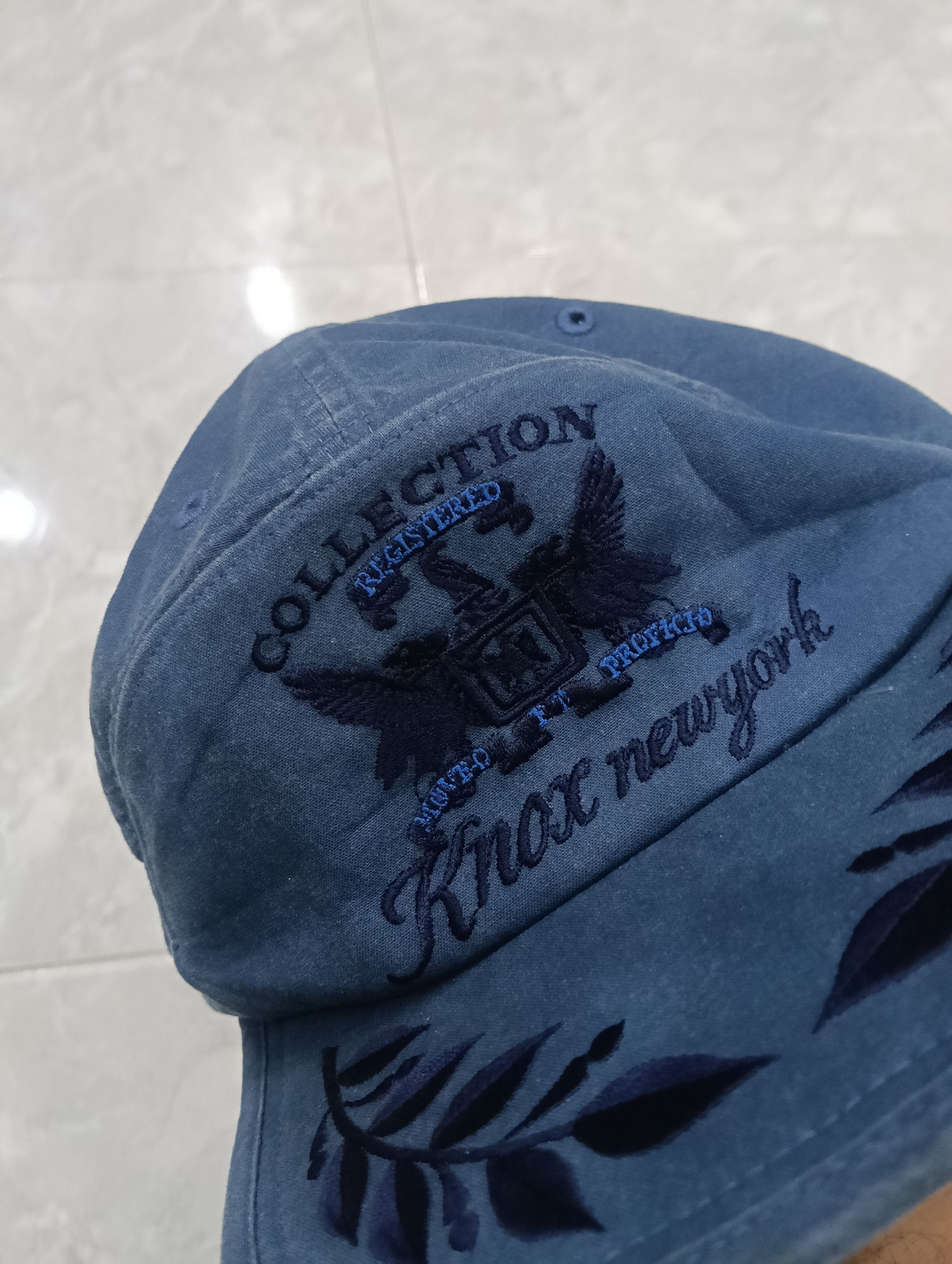 Japanese Brand Vintage Knox New York Hats Navy Blue Size ONE SIZE - 2 Thumbnail