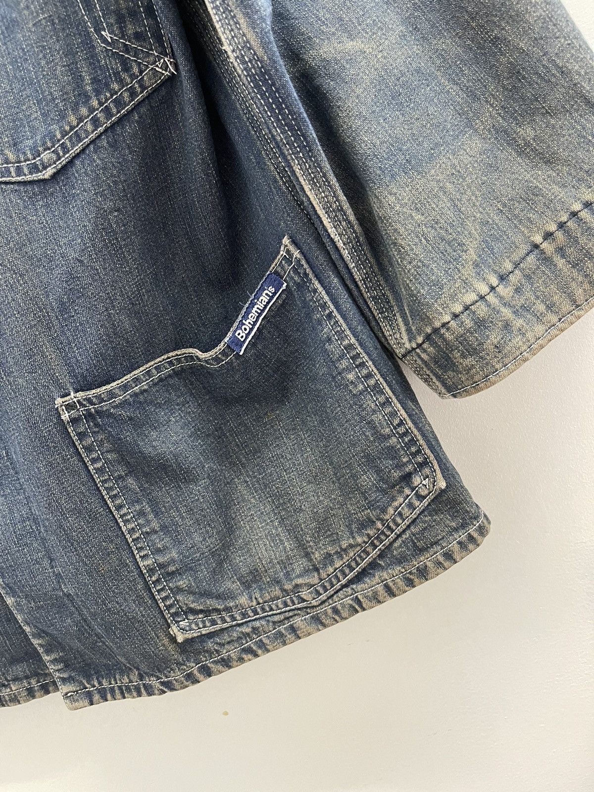 Japanese Brand Bohemian's Deeptone Denim Jacket Size US S / EU 44-46 / 1 - 12 Thumbnail