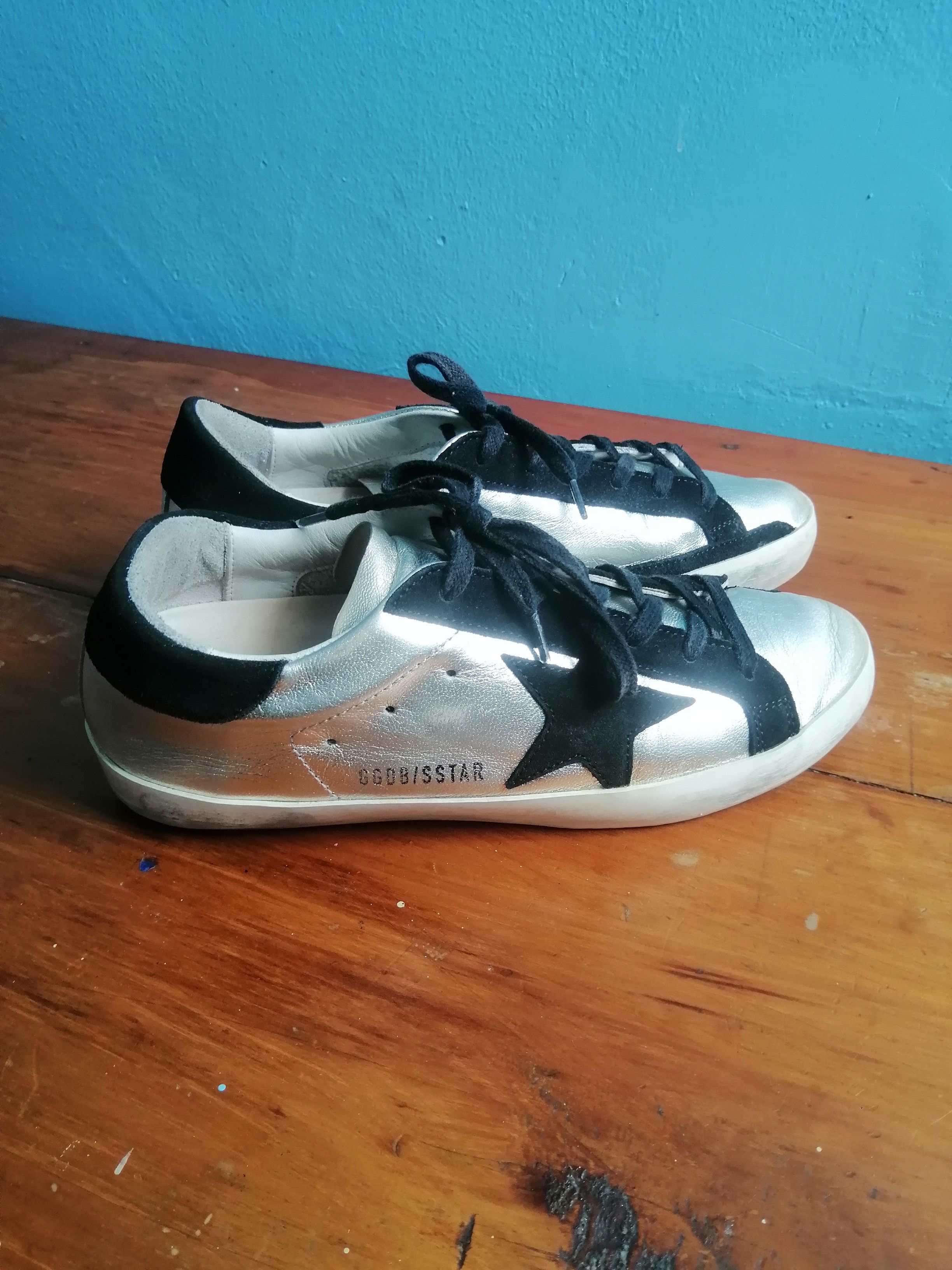 Golden Goose Silver Golden Goose Superstar Size US 5.5 / EU 38 - 1 Thumbnail