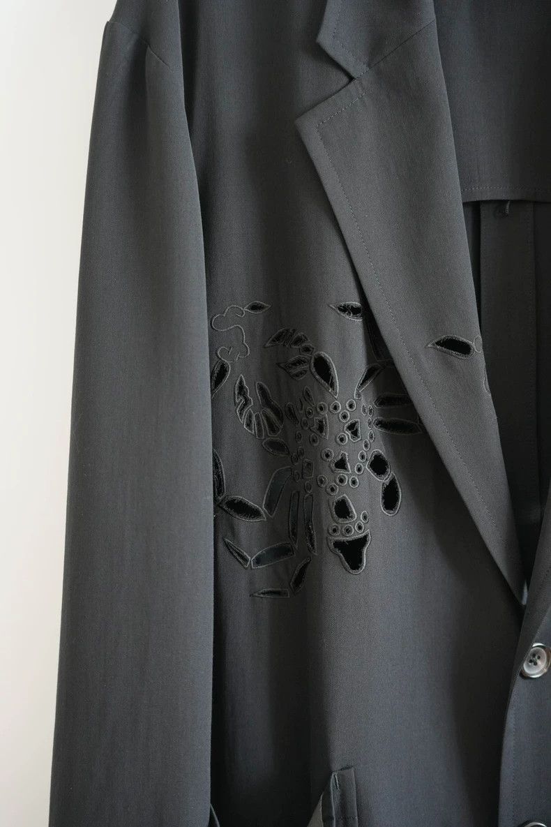 Yohji Yamamoto Yohji Yamamoto 96ss Flower with juvenile crab cutout suit-2 Size US M / EU 48-50 / 2 - 3 Thumbnail