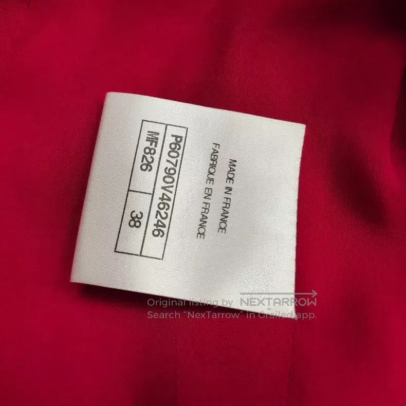 Chanel Chanel Blended tweed coat red colour block Size XS / US 0-2 / IT 36-38 - 5 Thumbnail