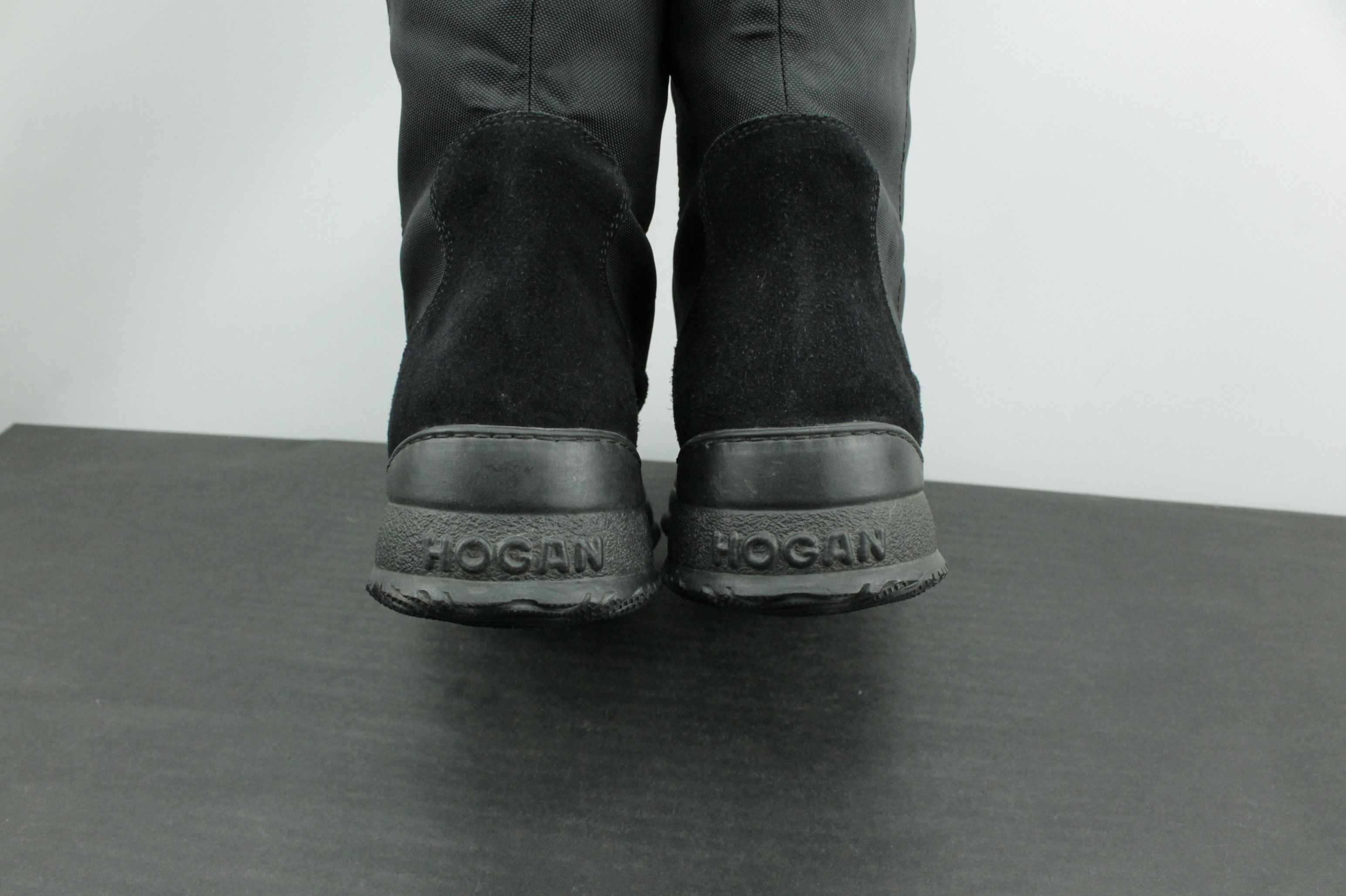 Hogan Hogan Black Suede Nylon High Winter Boots With Pocket Size US 8.5 / IT 38.5 - 6 Thumbnail