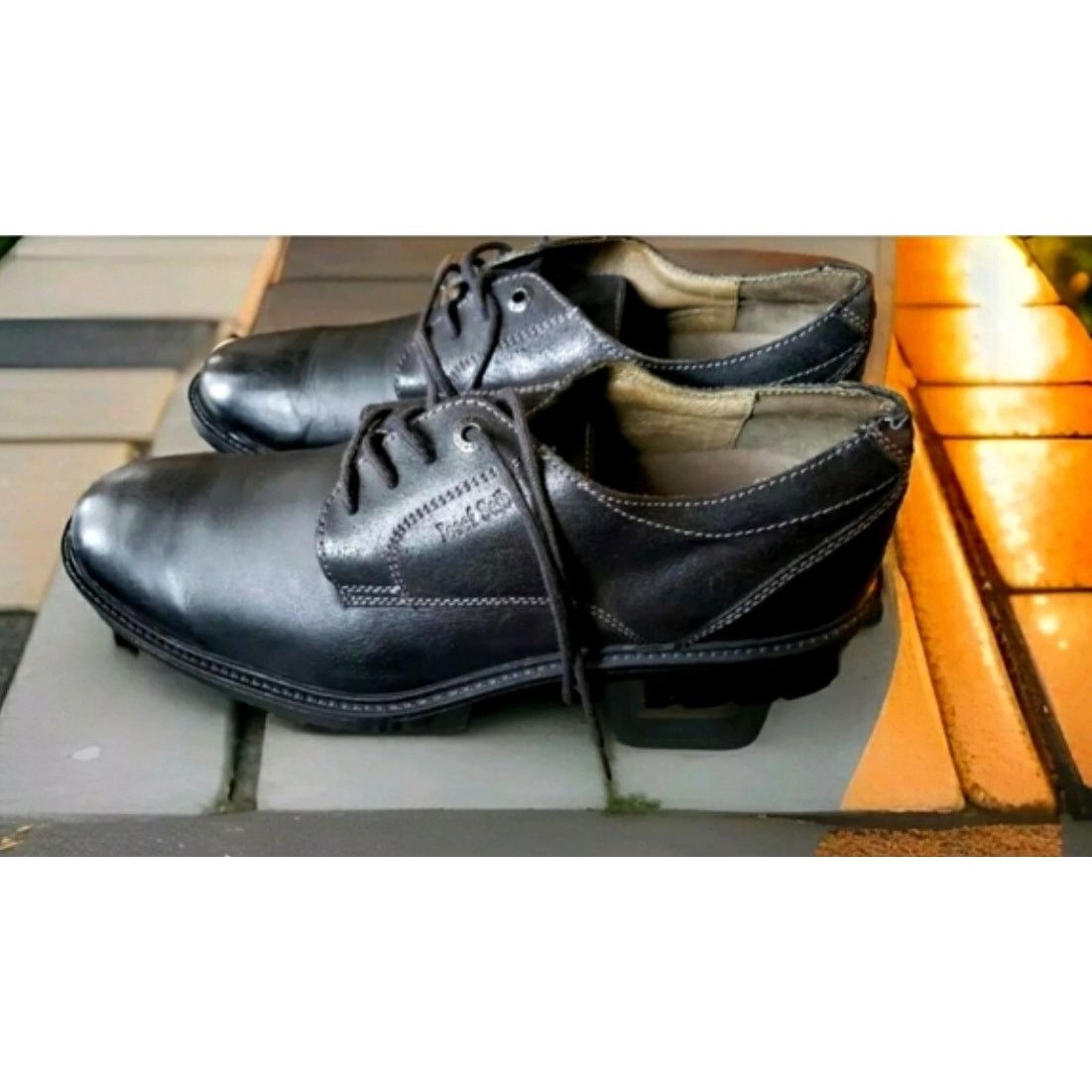 JOSEF SEIBAL Josef Seibel Shoes Mens Sz 8 Black Leather Lace Tie Shoes Size US 13 / EU 46 - 1 Thumbnail