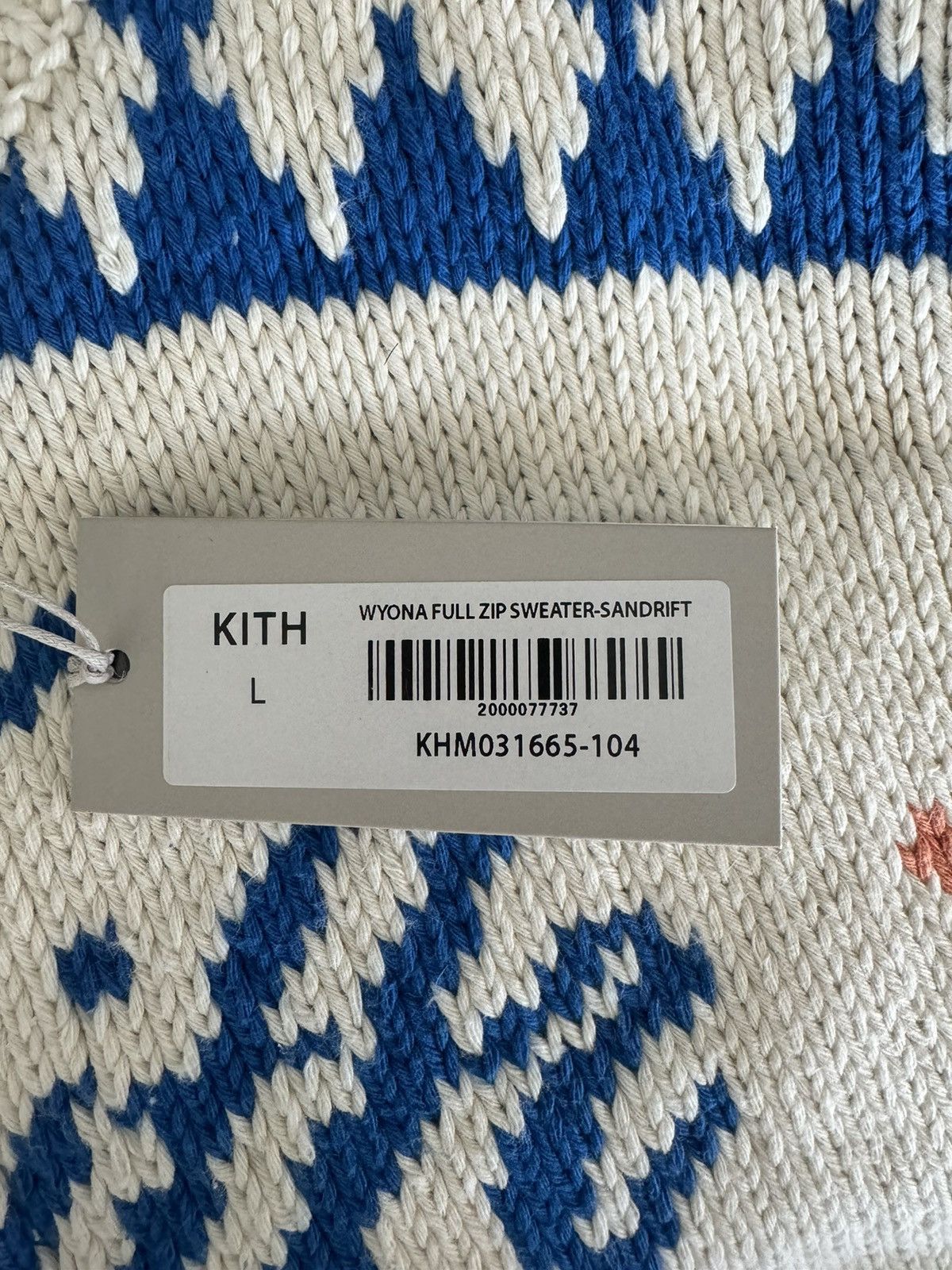 Kith Kith full zip sweater-sandrift Size US L / EU 52-54 / 3 - 4 Thumbnail
