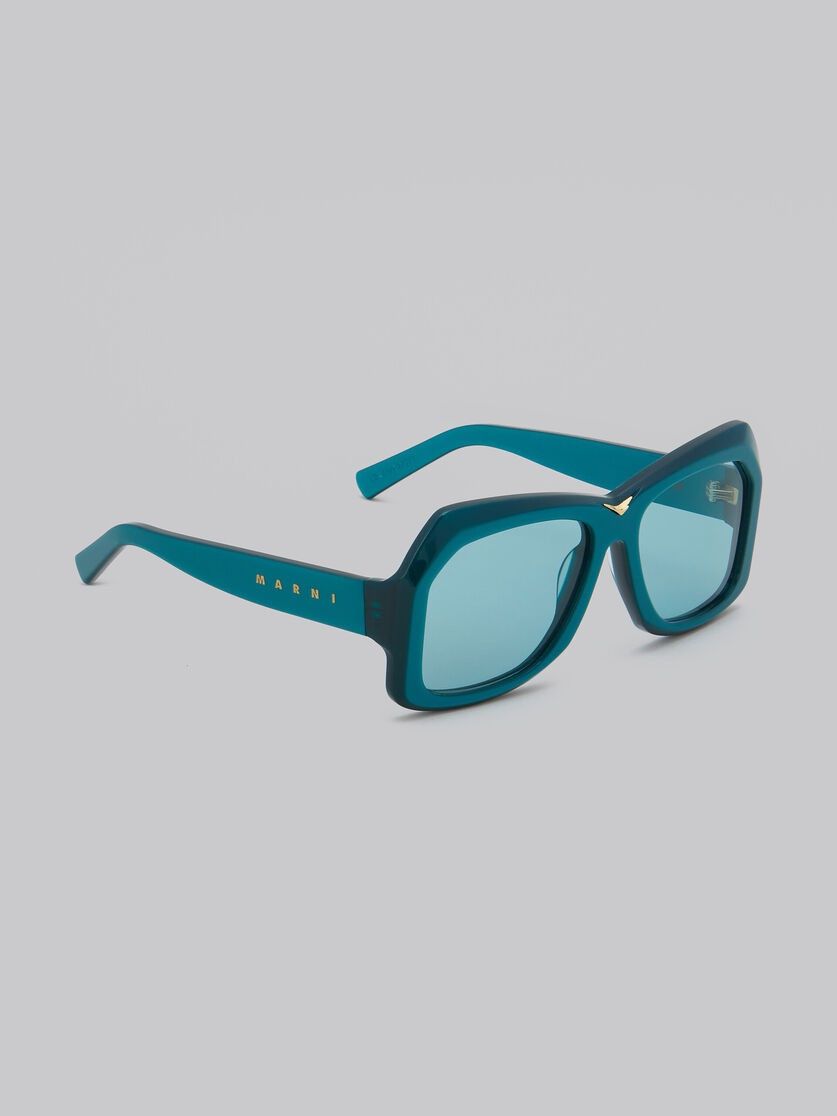 Marni o1w1db11125 Size :OS /Oversize-Frame Sunglasses in Green Size ONE SIZE - 2 Thumbnail