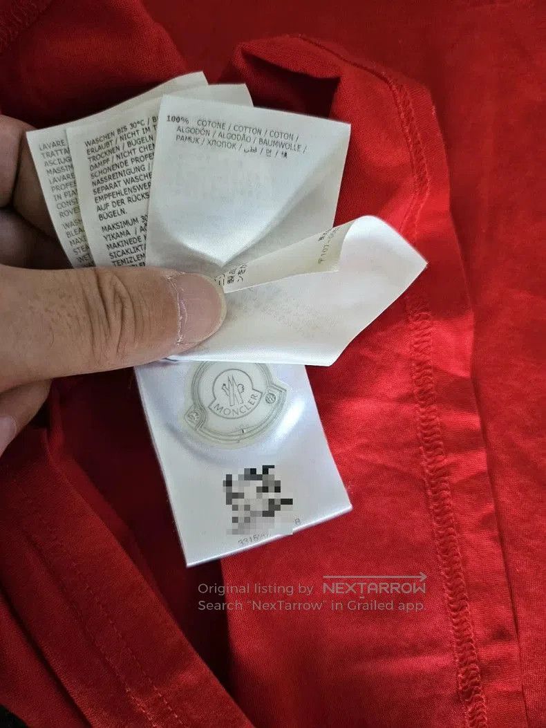 Moncler Moncler Men's Red Short Sleeve T. Size US L / EU 52-54 / 3 - 9 Thumbnail