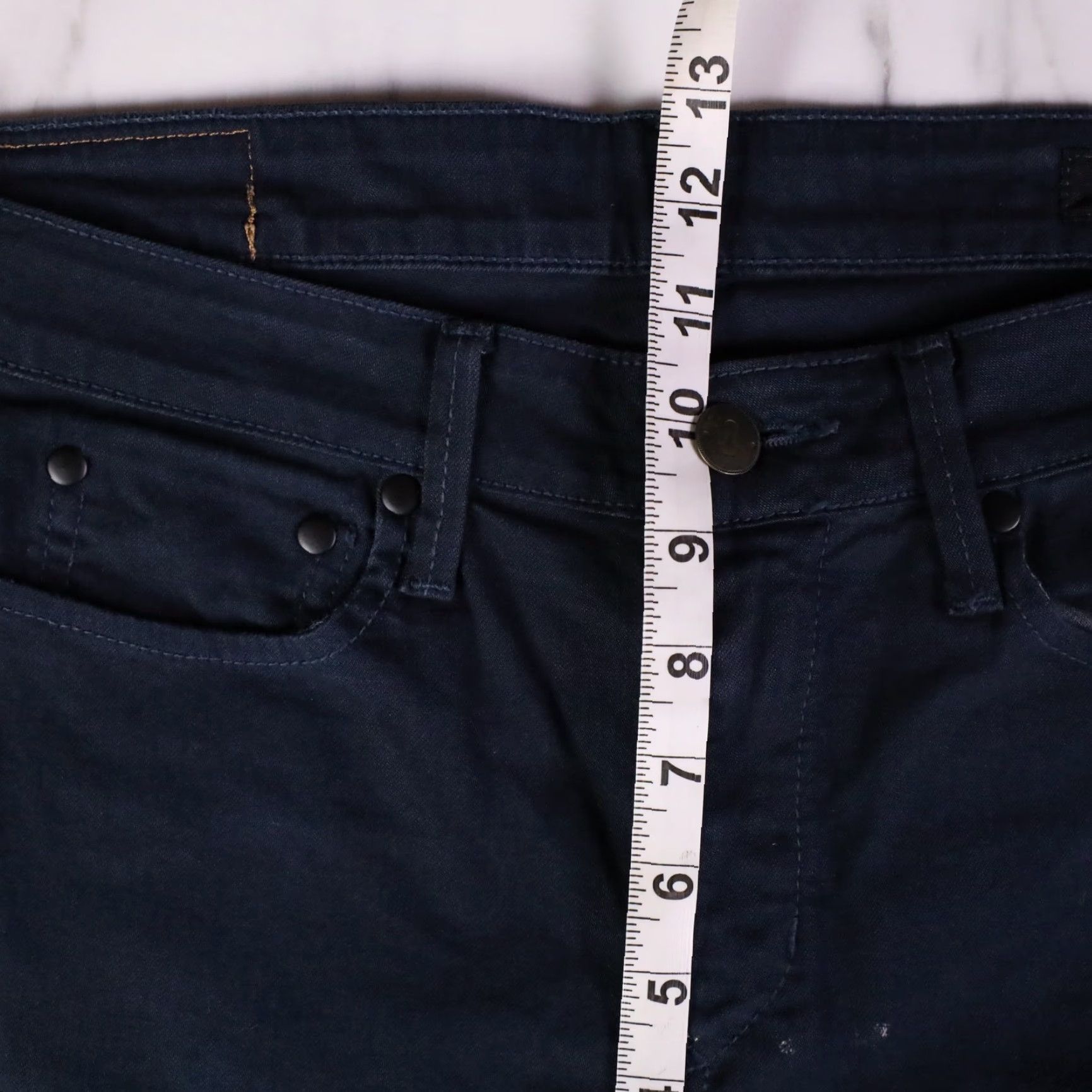 Vintage TBVM Chino Pants Mens 29 Navy Blue Slim Straight Leg Slim Chino 5-Pocket Casual Travel Modern City Preppy Jeans Mens Size US 29 - 6 Thumbnail