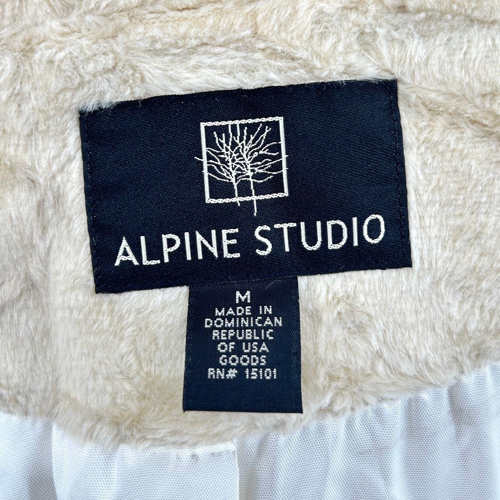 Vintage Vintage 90s Cream Faux Fur Longline Winter Coat Size M / US 6-8 / IT 42-44 - 5 Thumbnail